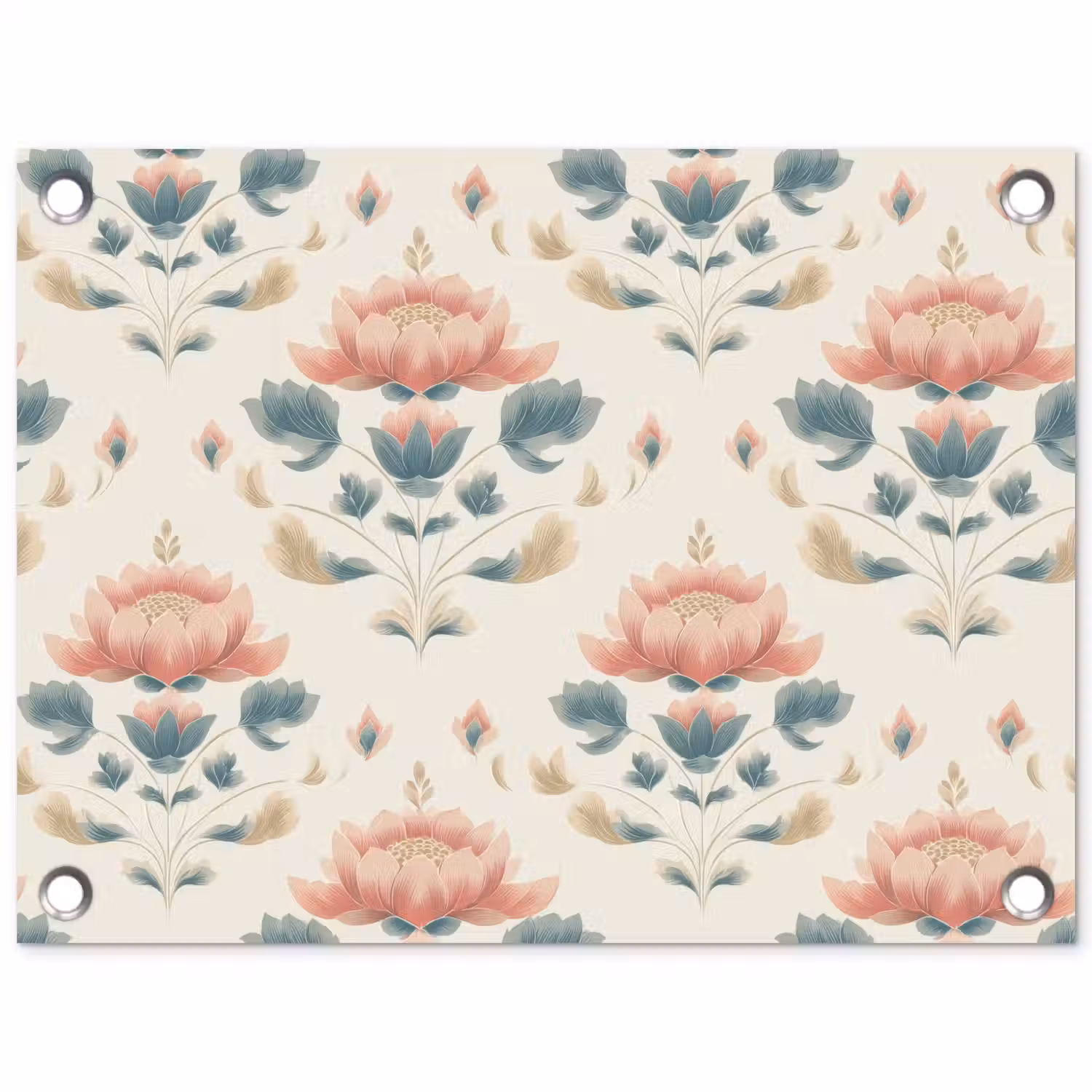 Lotus - Bloemen - Roze tuinposter los doek klein 239 -3d
