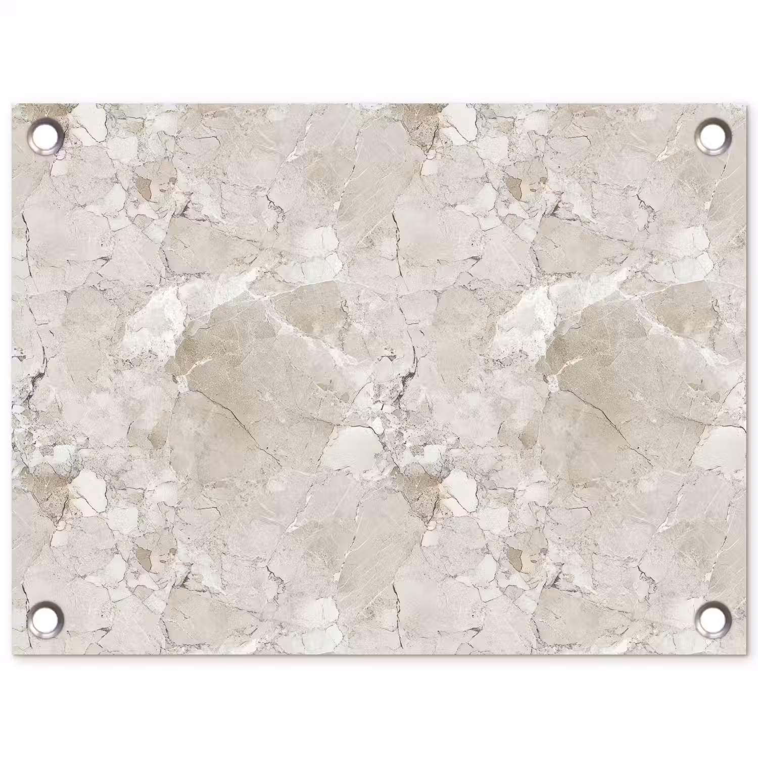 Marmer - Grijs - Aders tuinposter los doek klein 239 -3d