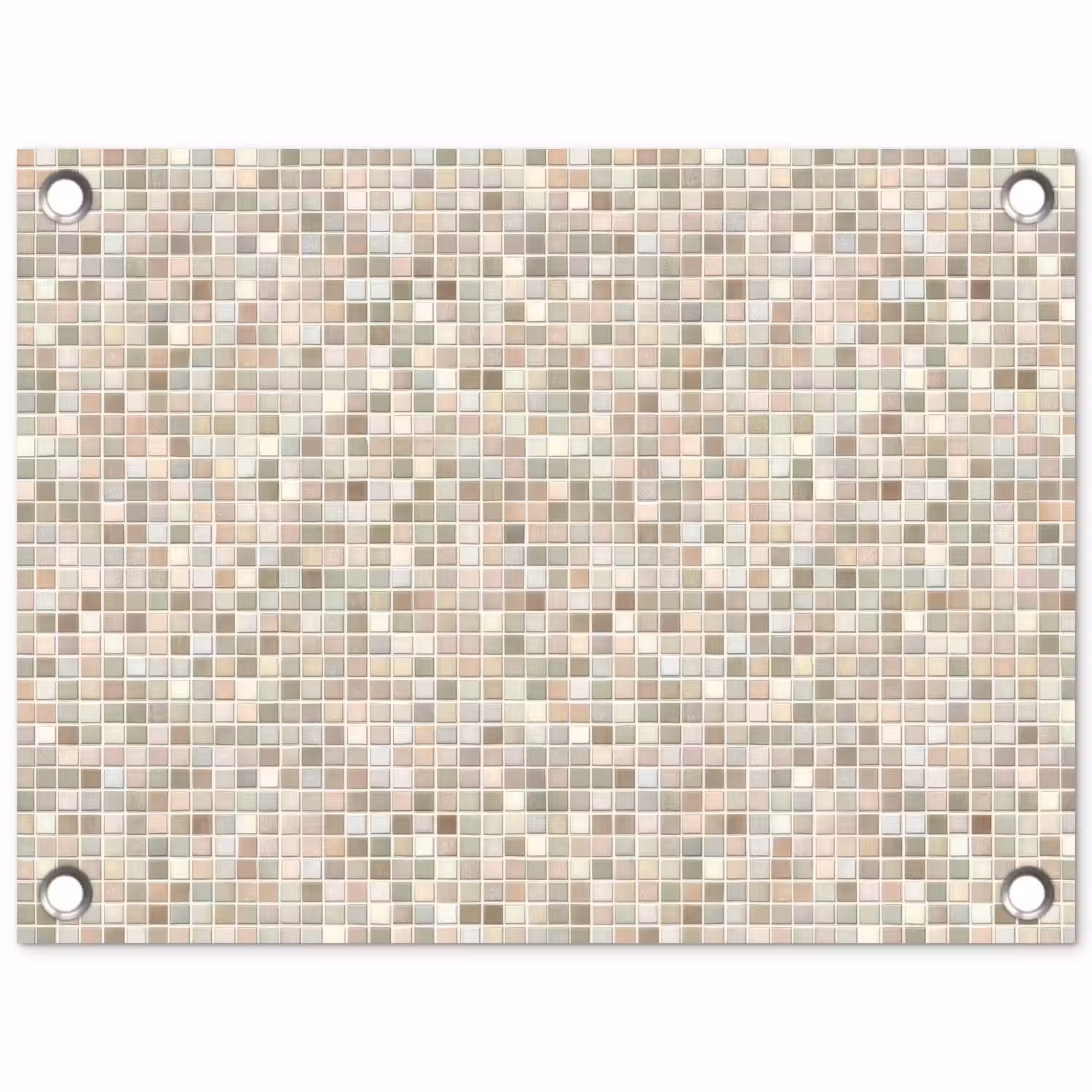 Mozaïek - Patroon- Taupe tuinposter los doek klein 239 -3d
