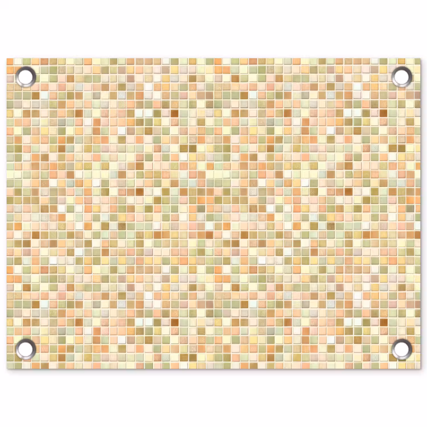 Mozaïek - Patroon - Terracotta tuinposter los doek klein 239 -3d
