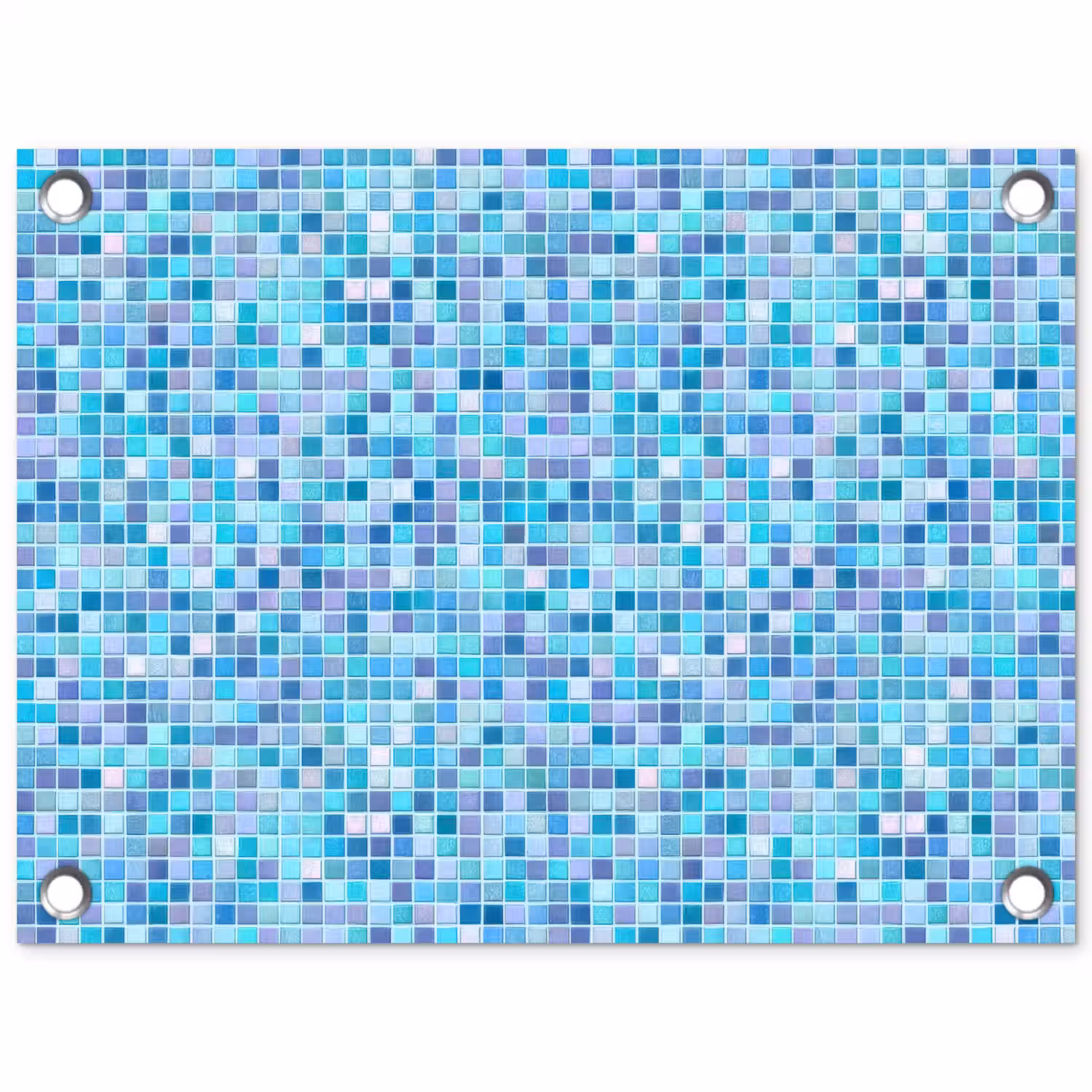 Mozaïek - Patroon - Turquoise tuinposter los doek klein 239 -3d