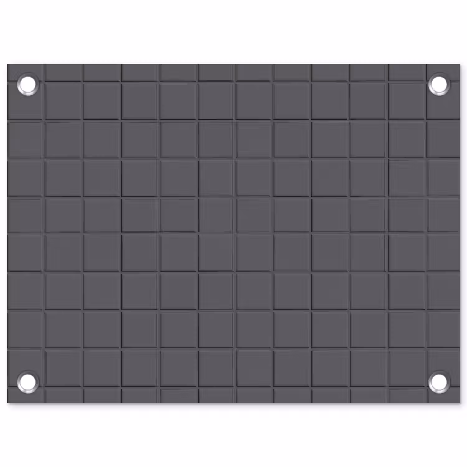 Patroon - Tegel - Grafiet - Grijs tuinposter los doek klein 239 -3d