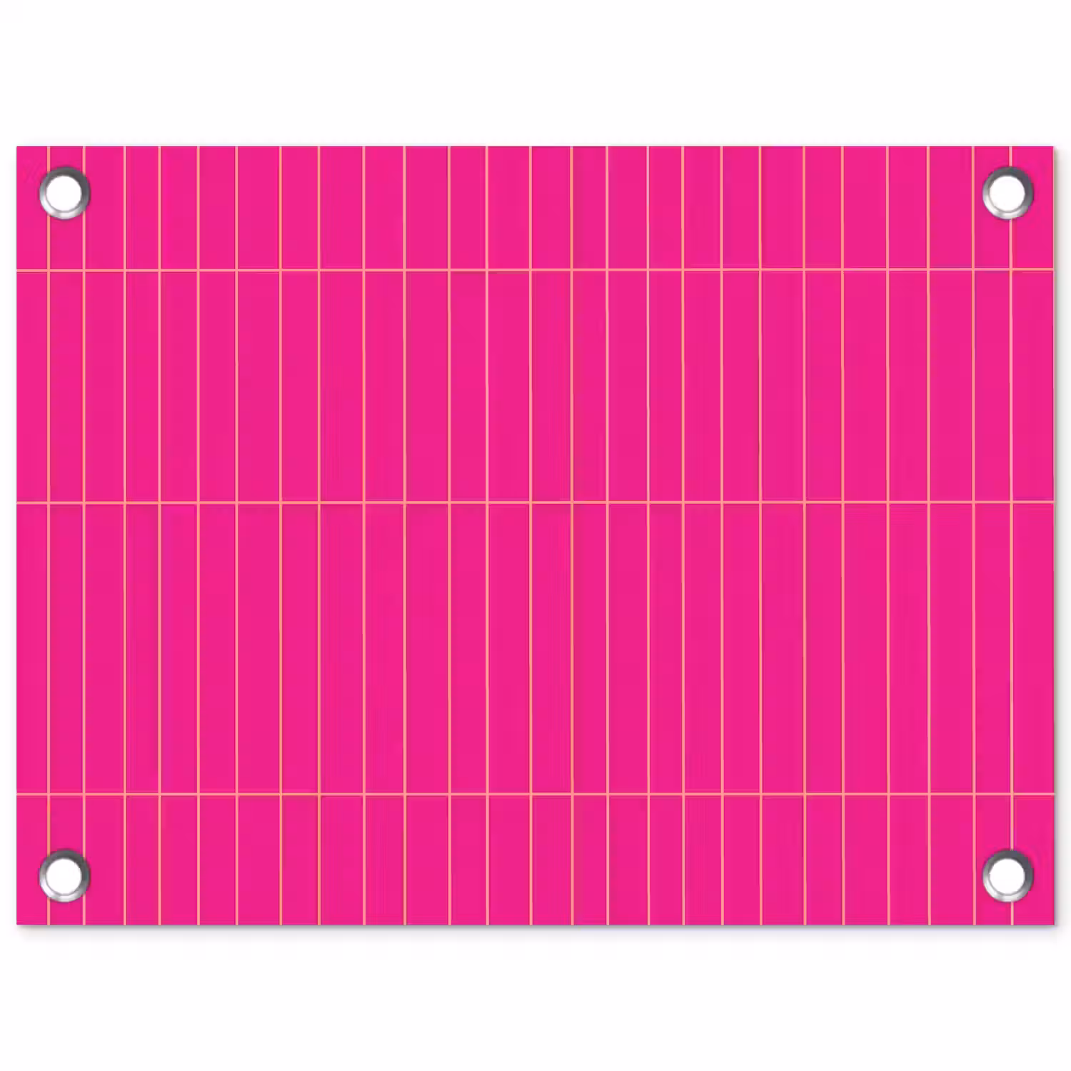 Patroon - Tegel - Magenta - Roze tuinposter los doek klein 239 -3d