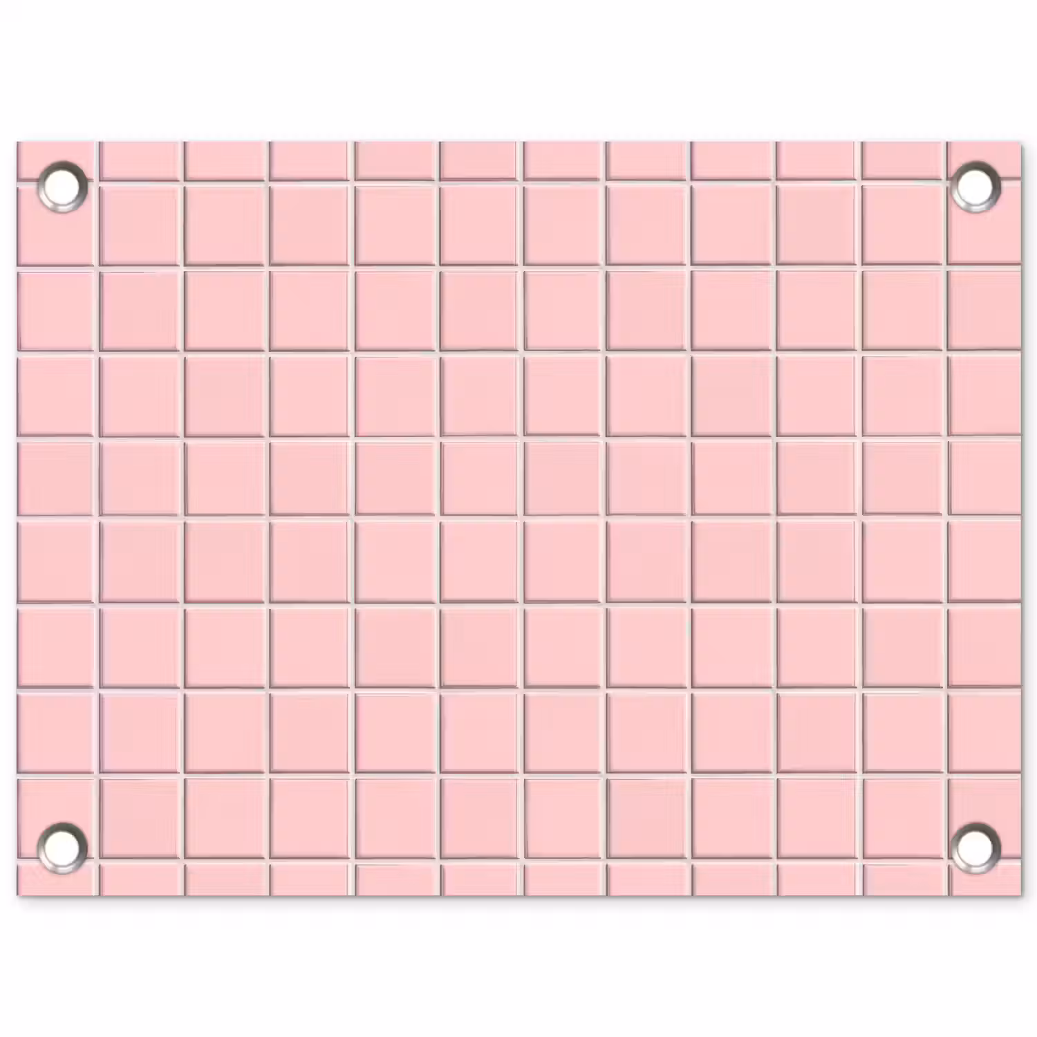 Patroon - Tegel - Pastelroze tuinposter los doek klein 239 -3d