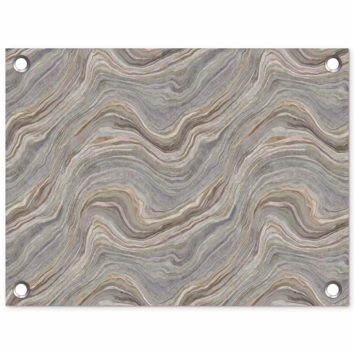 Patroon - Sereen - Paars - Groen tuinposter los doek klein 239 -3d