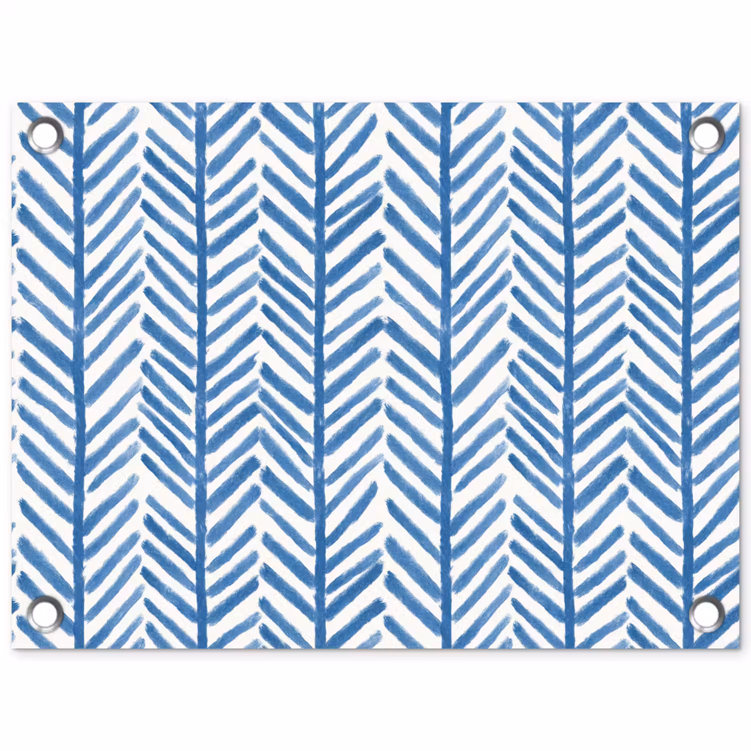 Patroon - Streep - Blauw tuinposter los doek klein 239 -3d