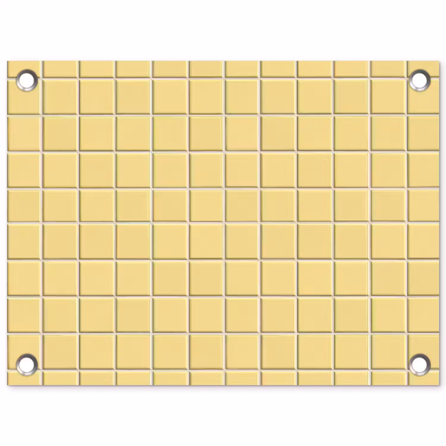 Patroon - Tegels - Geel tuinposter los doek klein 239 -3d