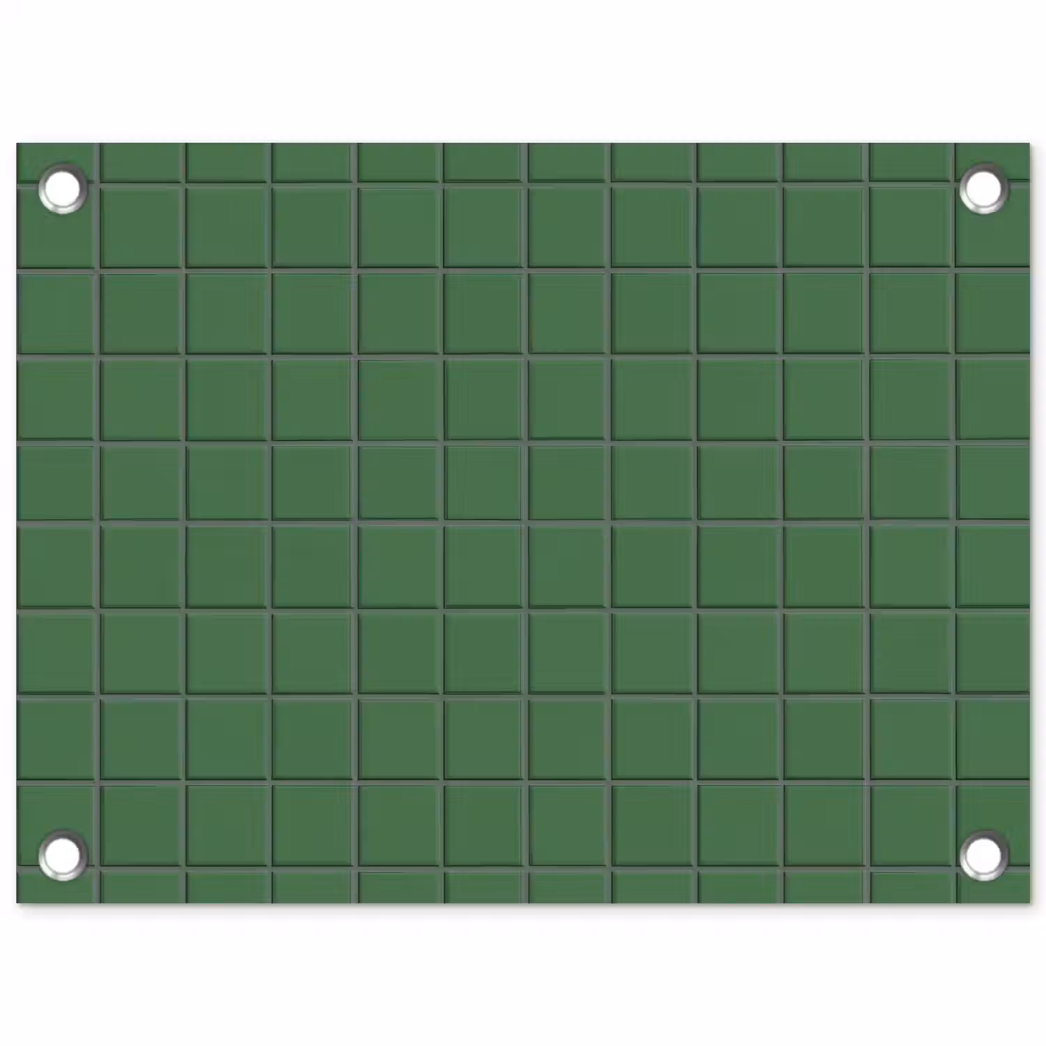 Patroon - Tegels - Groen tuinposter los doek klein 239 -3d