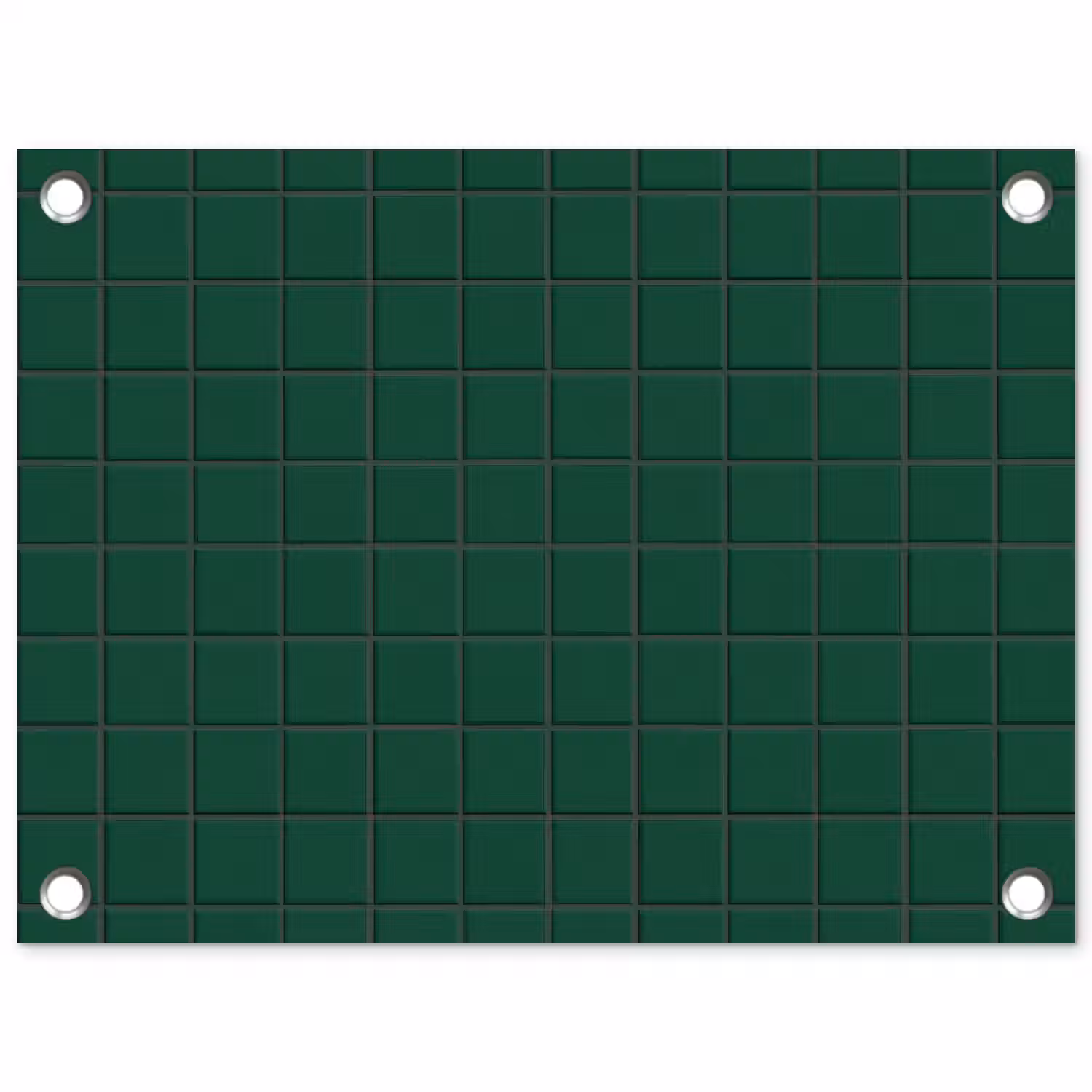 Patroon - Tegels - Dennen - Groen tuinposter los doek klein 239 -3d