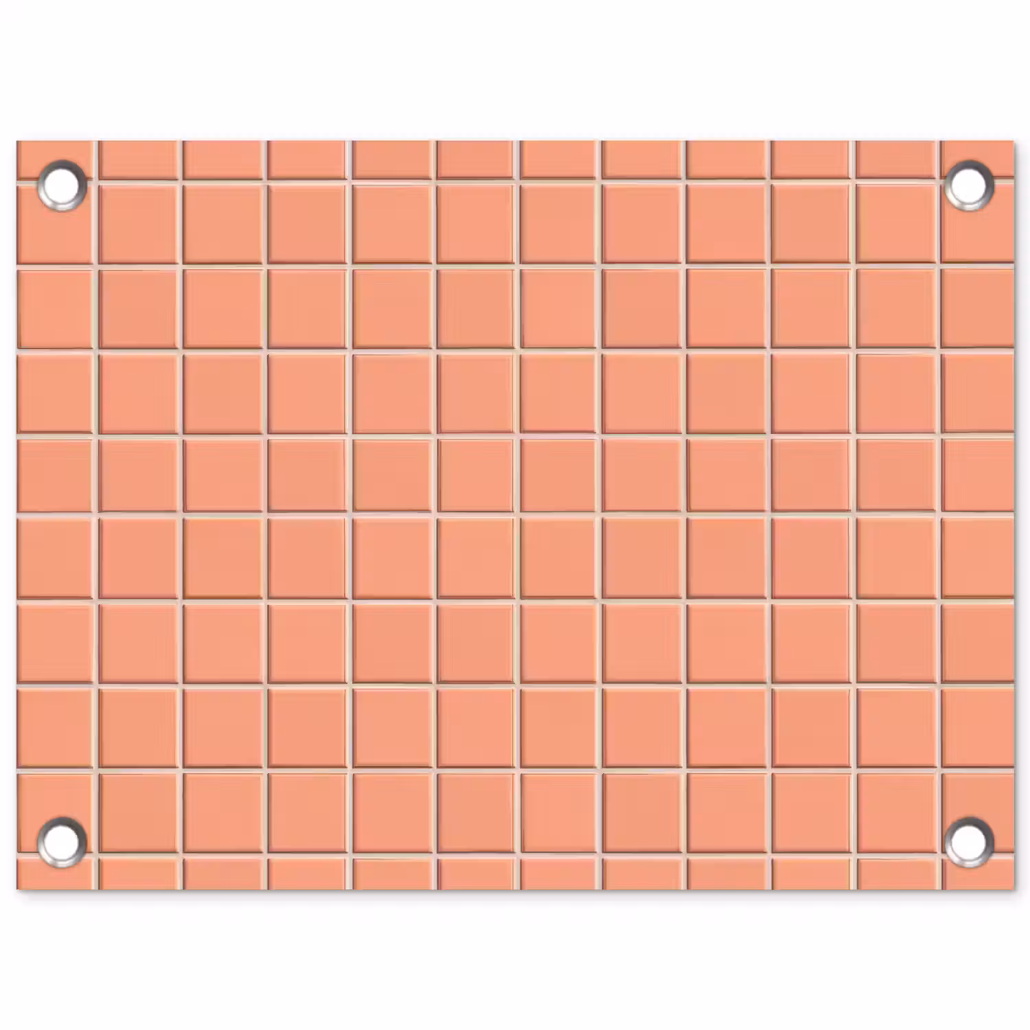 Patroon - Tegels - Perzik tuinposter los doek klein 239 -3d