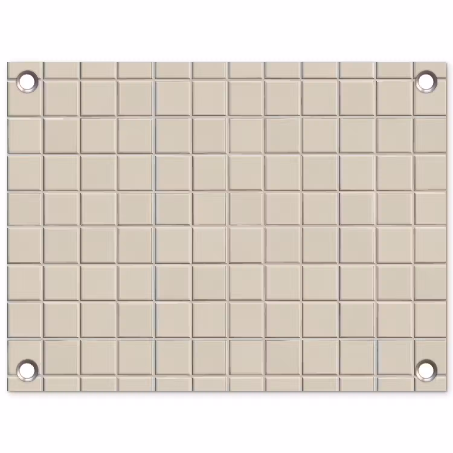 Patroon - Tegels - Taupe tuinposter los doek klein 239 -3d