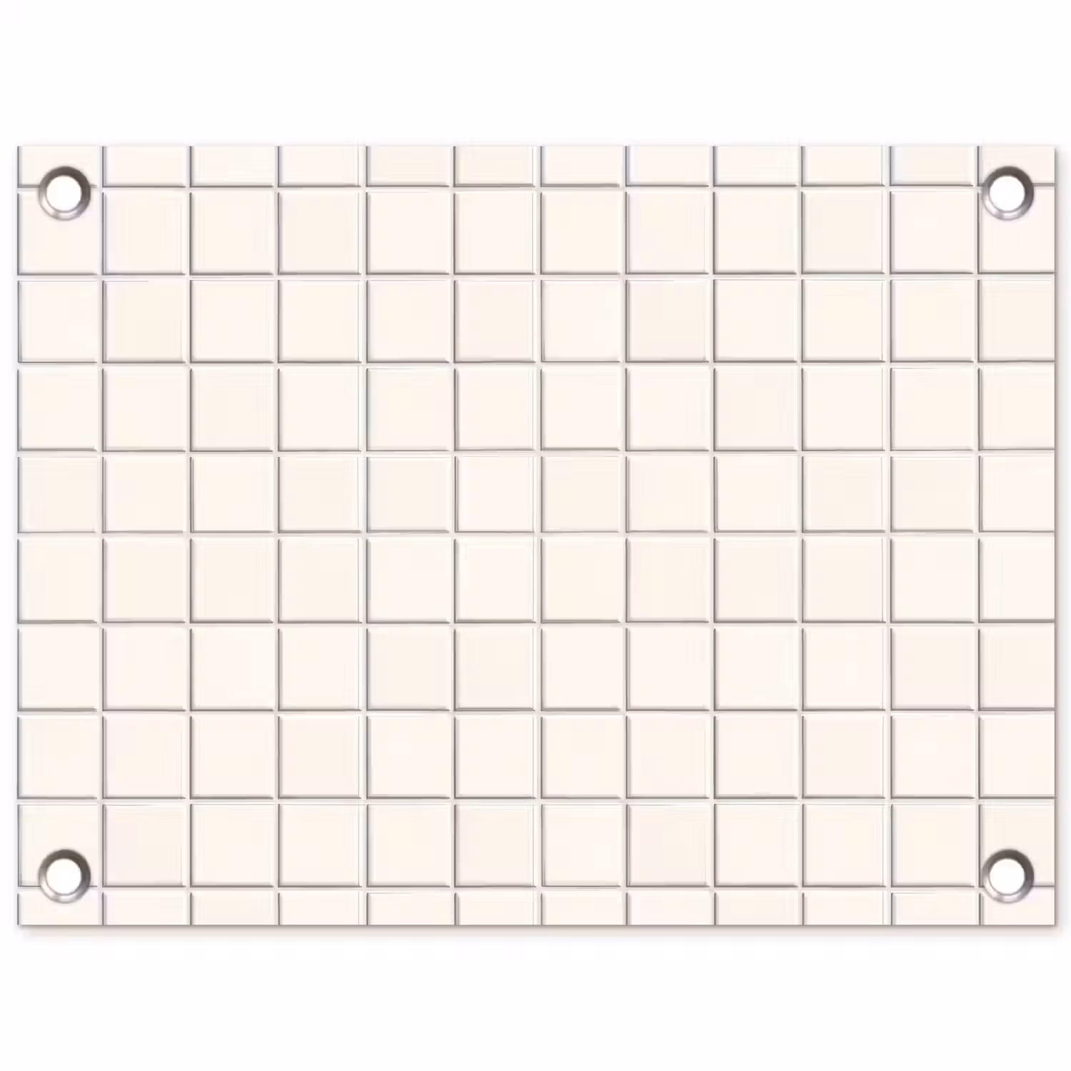 Patroon - Tegels - Wit tuinposter los doek klein 239 -3d
