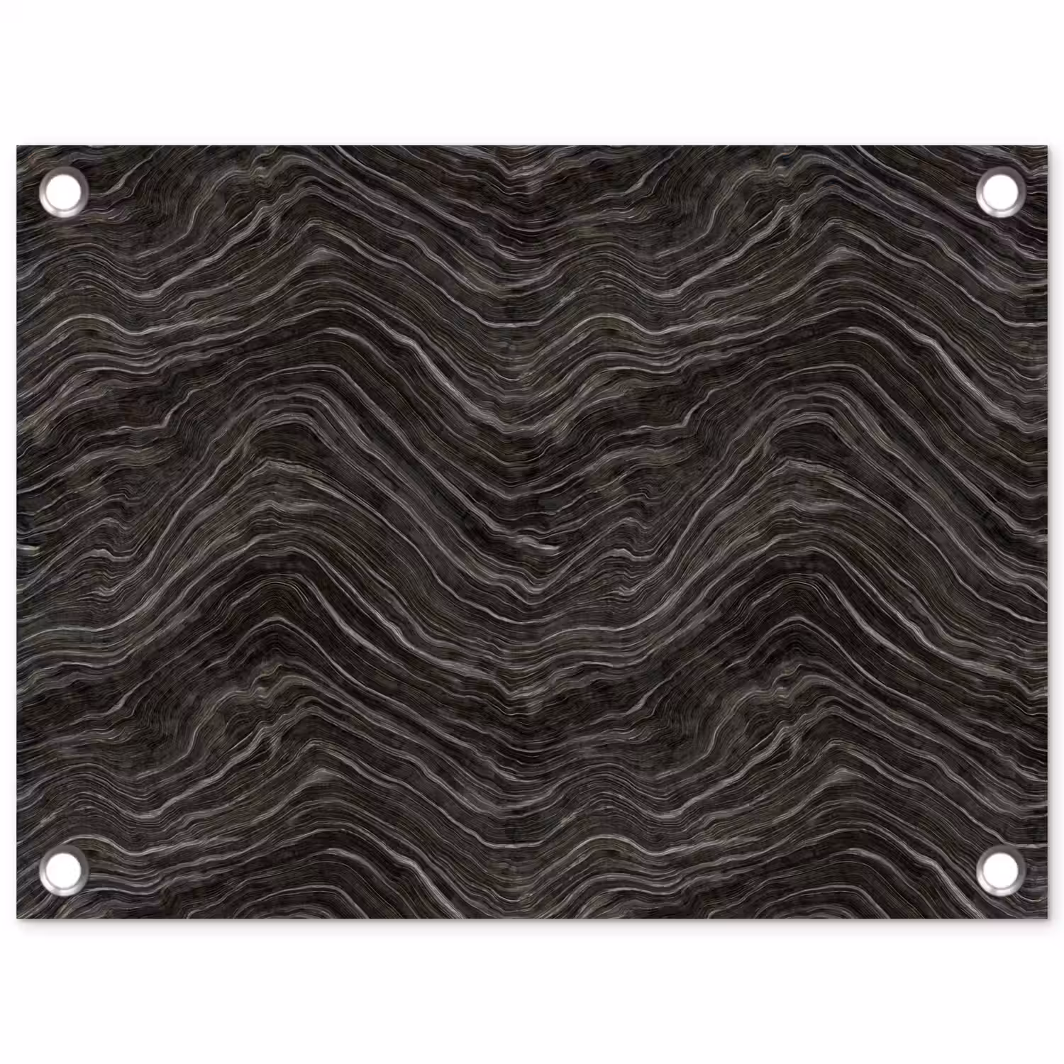 Patroon - Contrast - Antraciet tuinposter los doek klein 239 -3d
