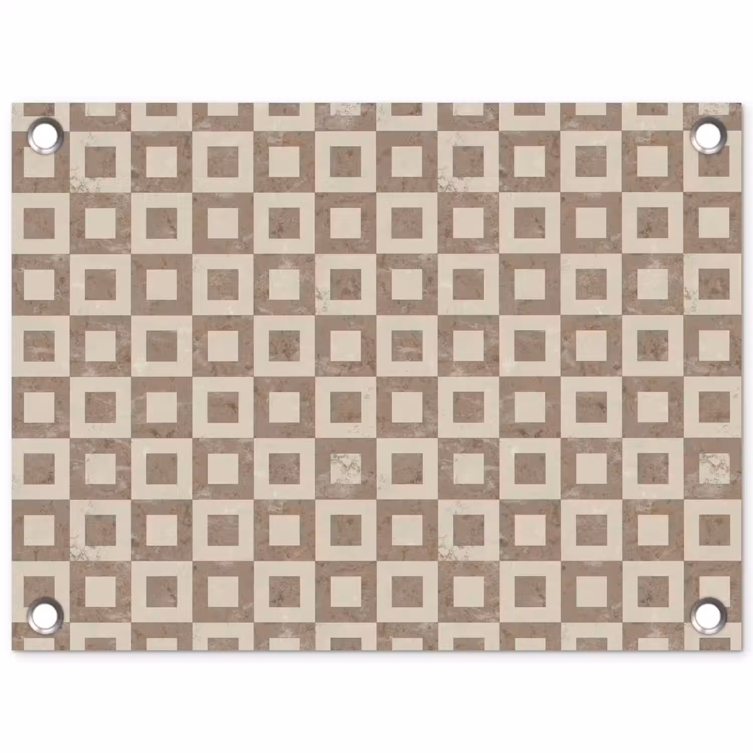 Patroon - Marmer - Beige tuinposter los doek klein 239 -3d