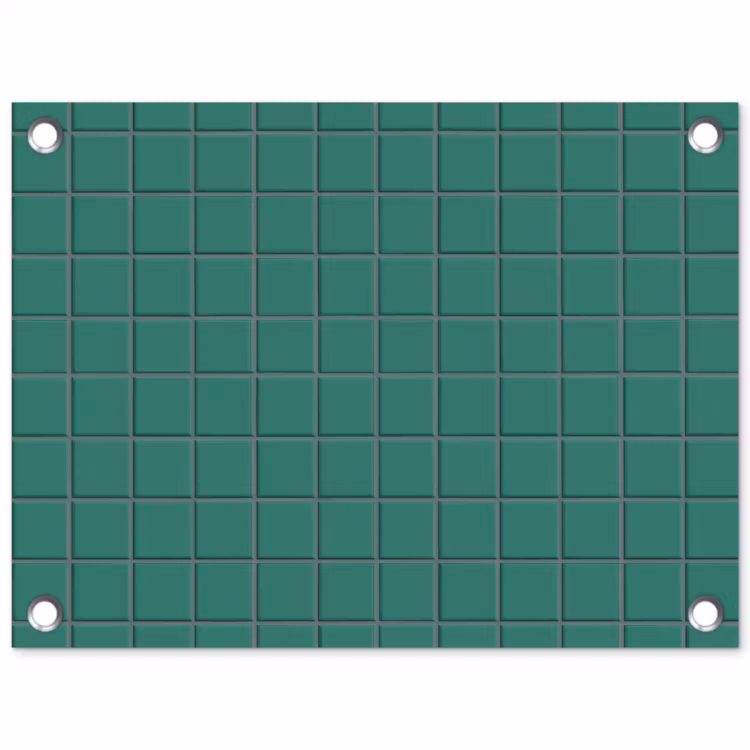 Patroon - Patroon - Smaragd tuinposter los doek klein 239 -3d