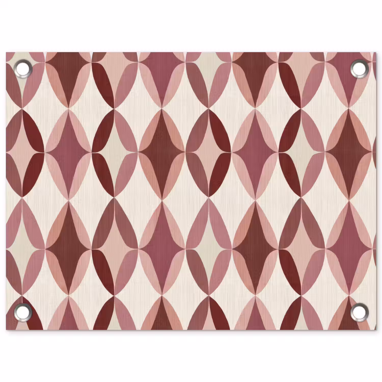 Ovaal - Textuur - Roze tuinposter los doek klein 239 -3d