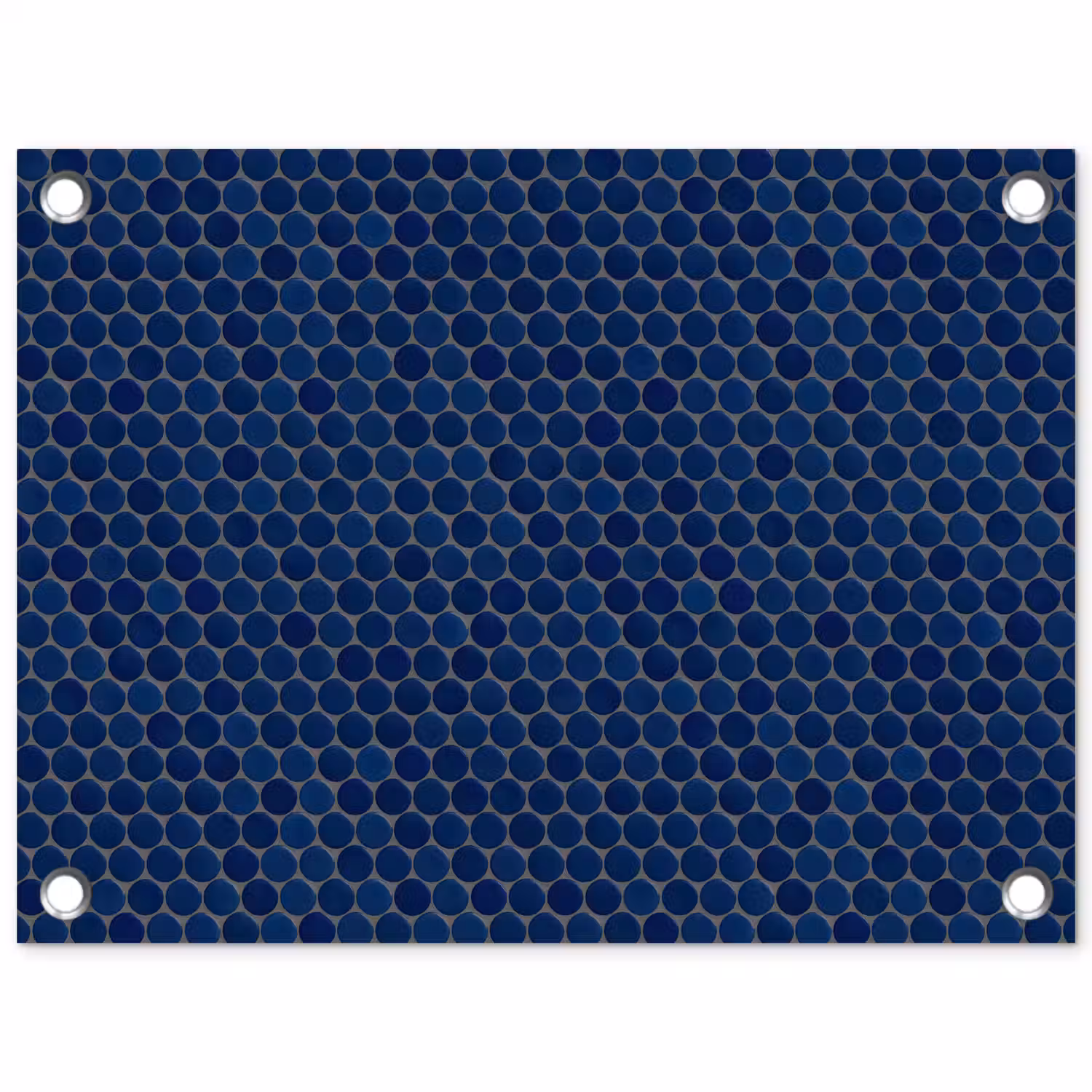 Penny - Mozaïek - Donkerblauw tuinposter los doek klein 239 -3d