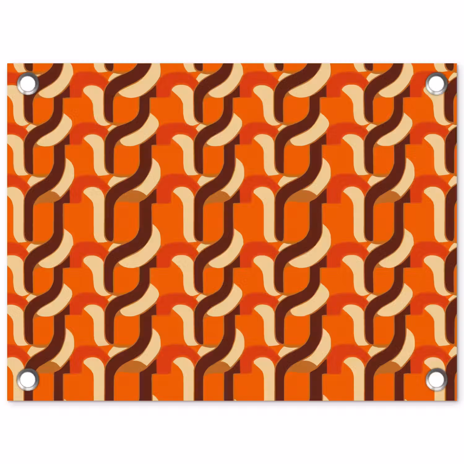 Retro - Modern - Kleurrijk tuinposter los doek klein 239 -3d