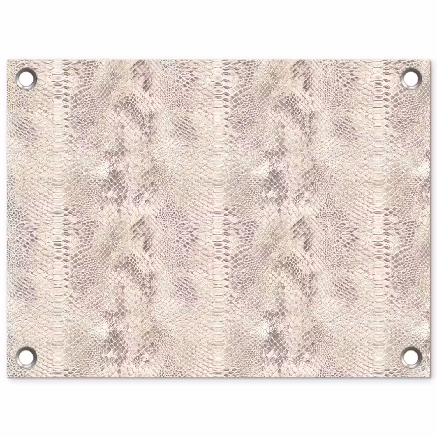 Slang - Patroon - Beige tuinposter los doek klein 239 -3d