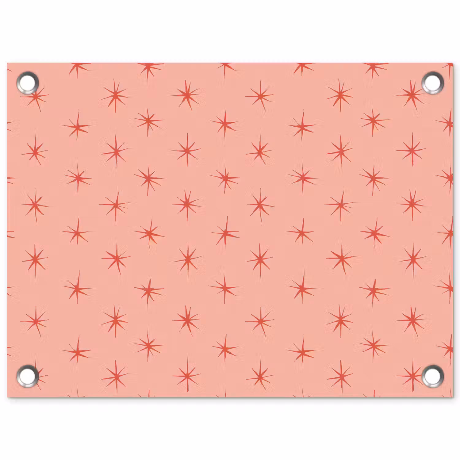 Sterretjes - Patroon - Oranje tuinposter los doek klein 239 -3d