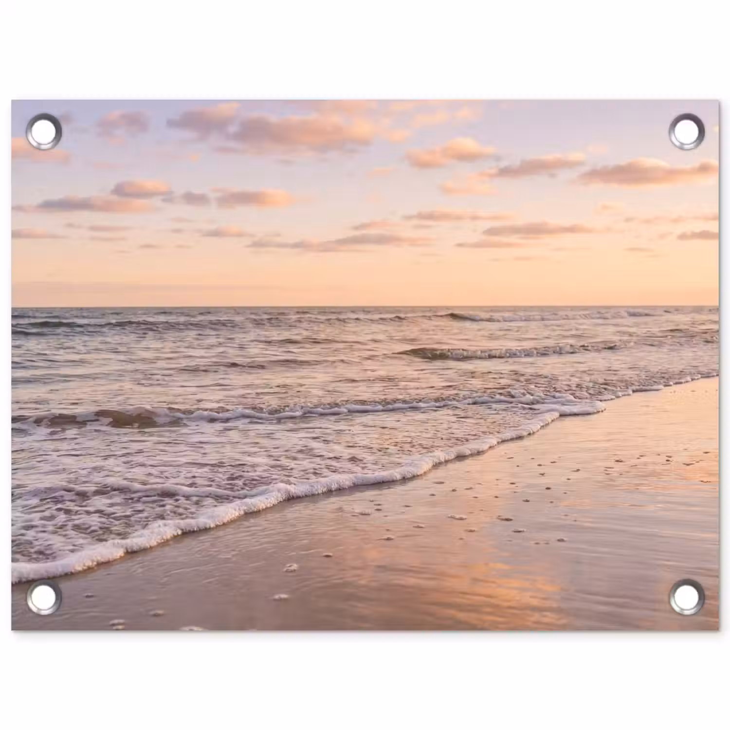 Strand - Branding - Wolken tuinposter los doek klein -3d