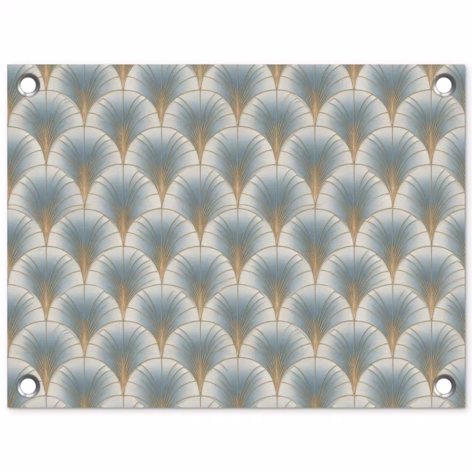 Waaier - Klassiek - Blauw tuinposter los doek klein 239 -3d