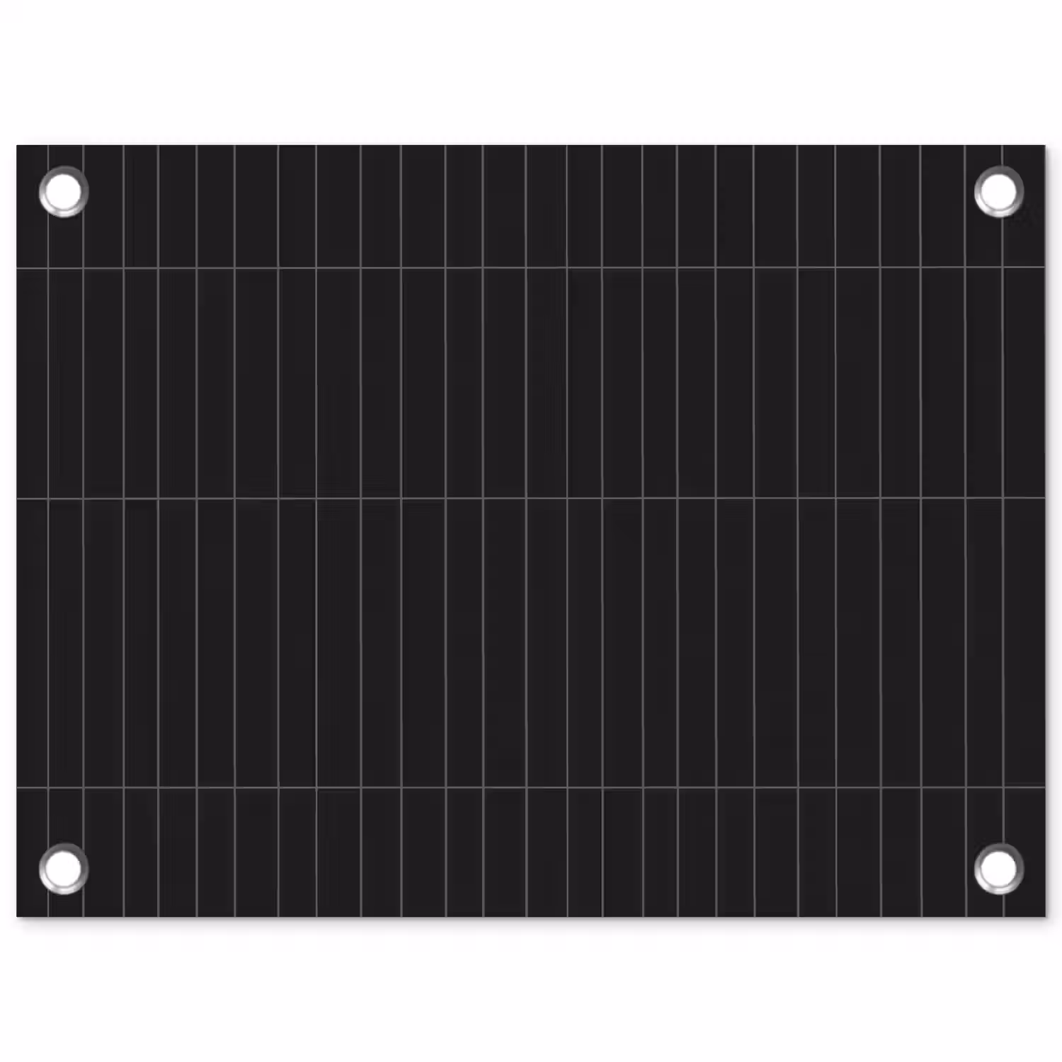 Verticaal - Wandtegel - Mat - Zwart tuinposter los doek klein 239 -3d