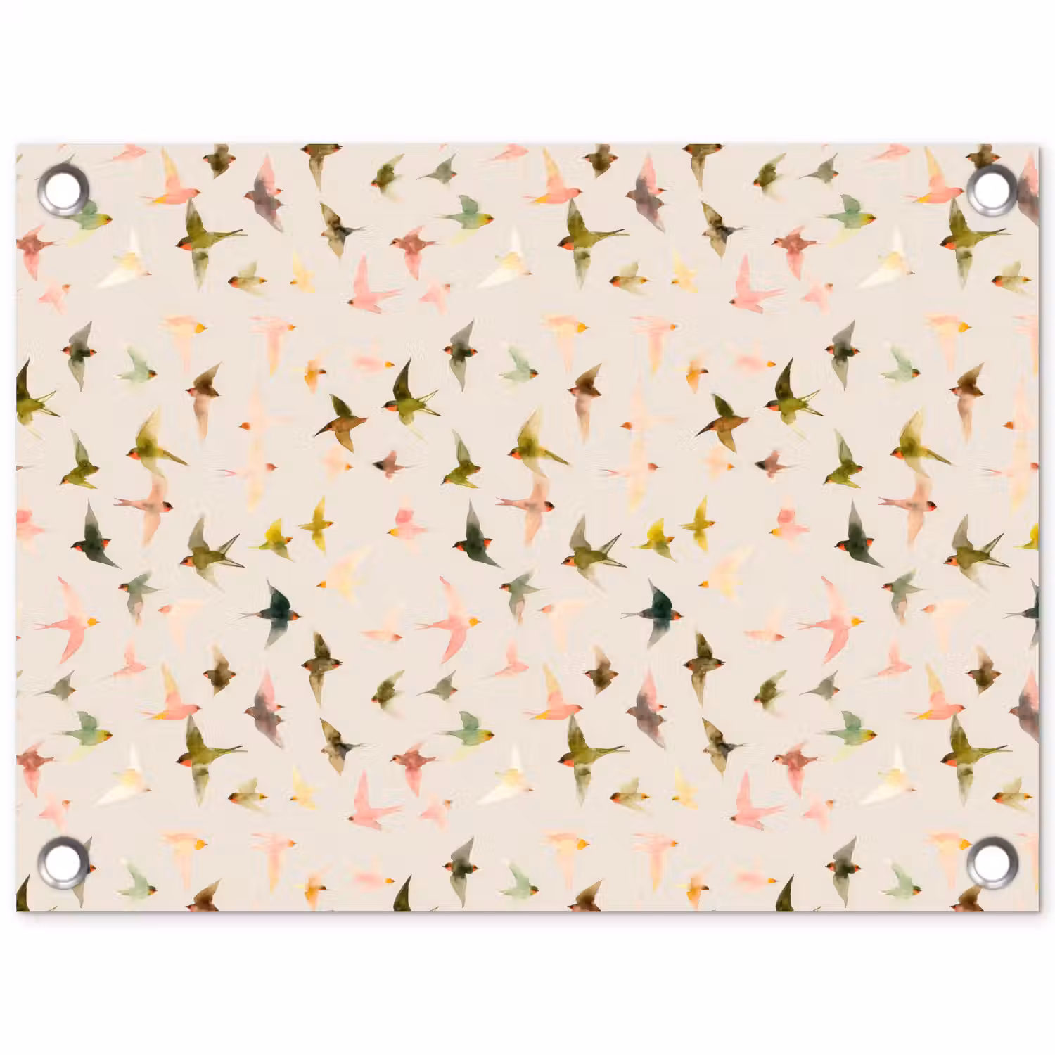 Vogels - Vliegen - Kleurrijk tuinposter los doek klein 239 -3d