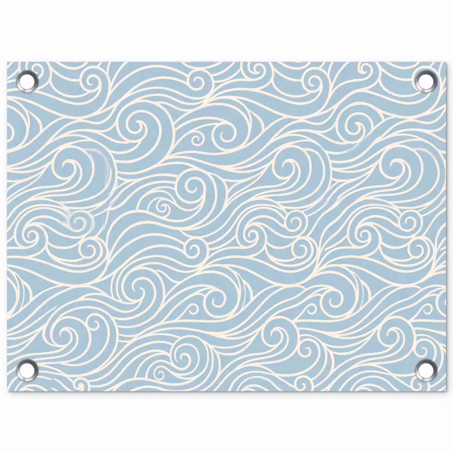 Golf - Abstract - Natuur - Modern - Blauw tuinposter los doek klein -3d