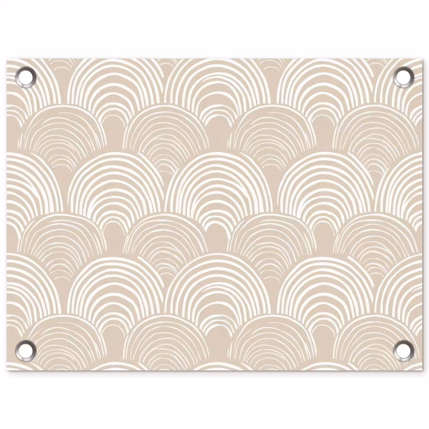 Golven - Structuur - Beige tuinposter los doek klein 239 -3d