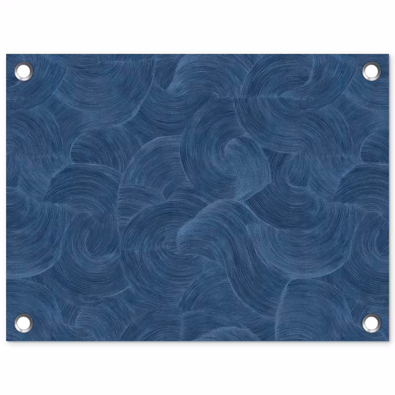 Golven - Textuur - Patroon - Blauw tuinposter los doek klein 239 -3d