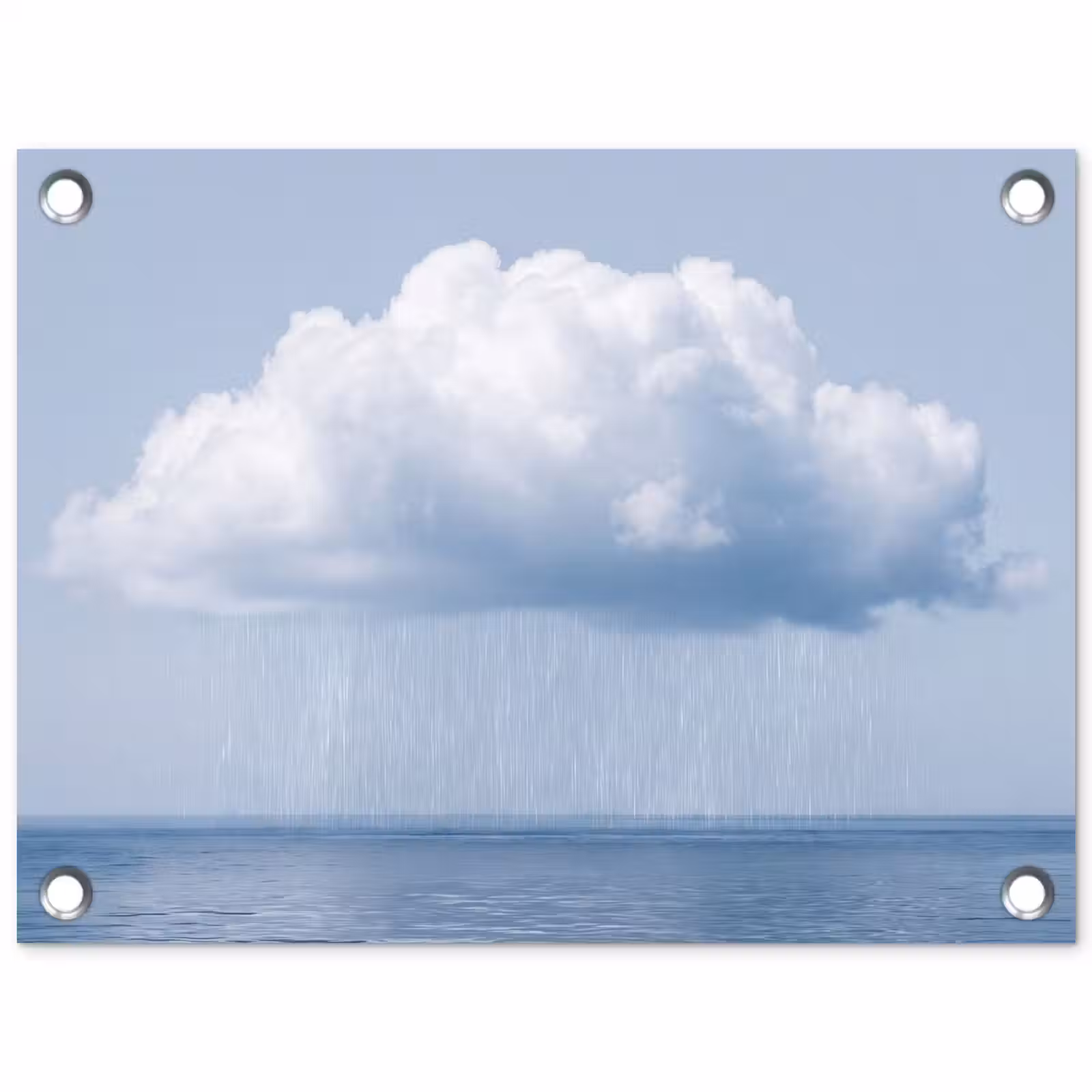 Gartenposter - Wolke – Regen – Natur - Wolk - Regen - Natuur tuinposter los doek klein