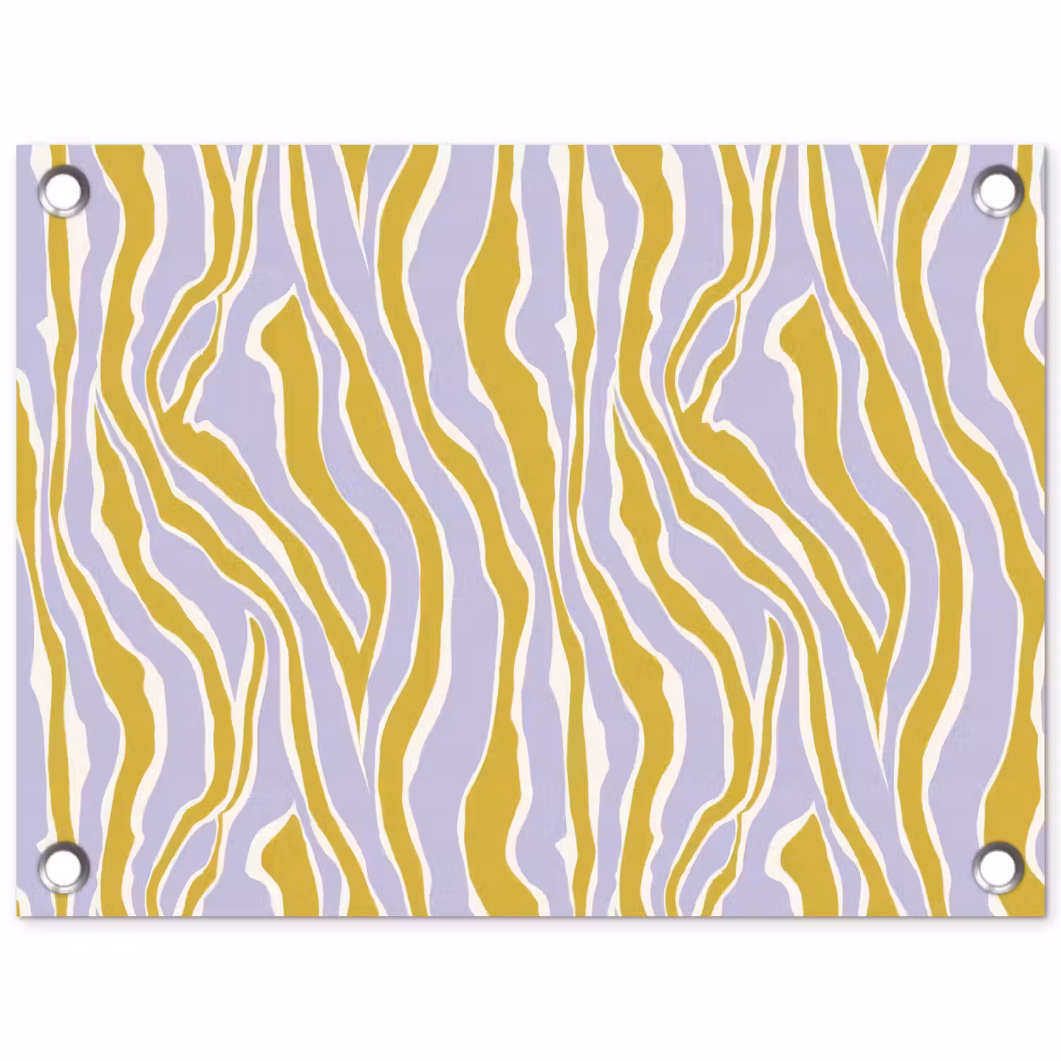 Zebra - Modern - Meerkleurig tuinposter los doek klein 239 -3d