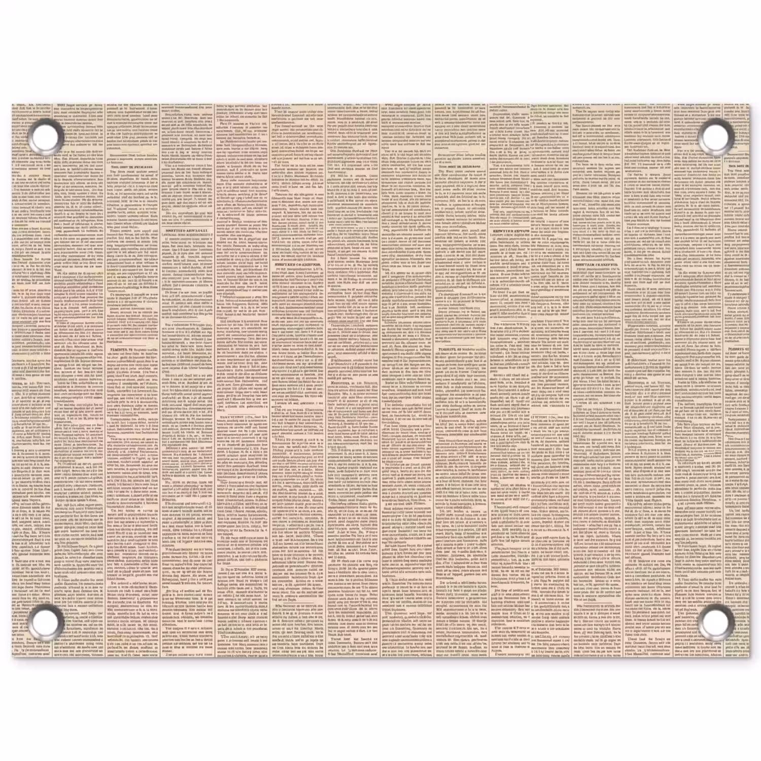 Krant - Nieuws - Historisch - Vintage - Beige tuinposter los doek klein -3d