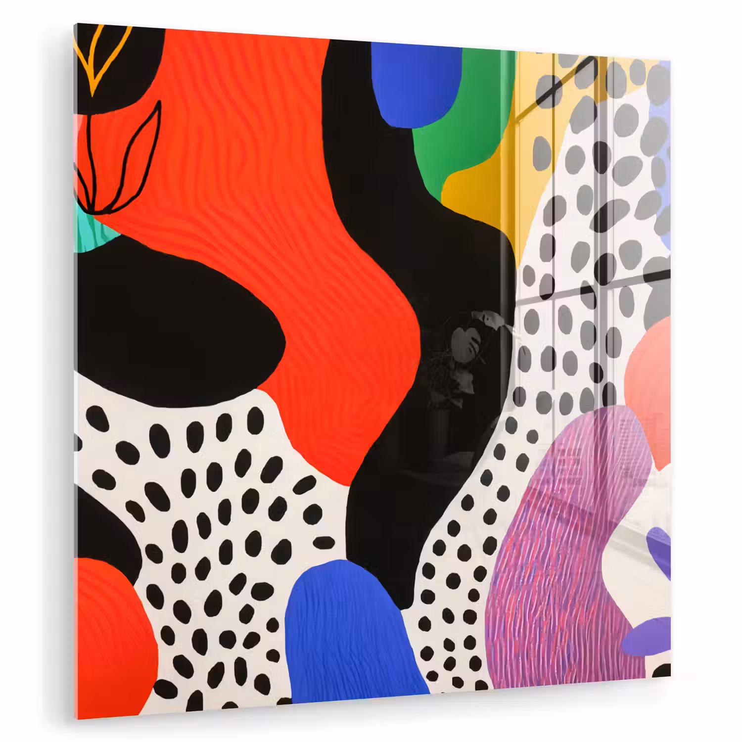 Abstract - Vormen - Kleuren - Stippen plexiglas 5mm klein -zzzproduct_nieuw