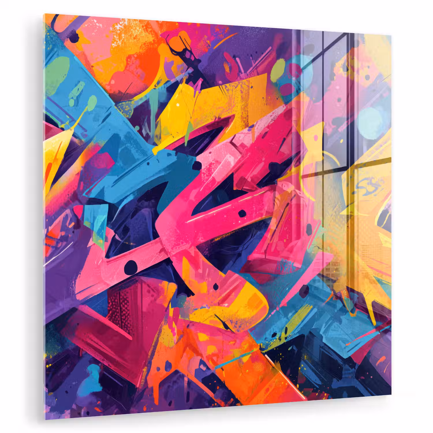 Abstract - Vormen - Kleurrijk plexiglas 5mm klein -zzzproduct_nieuw