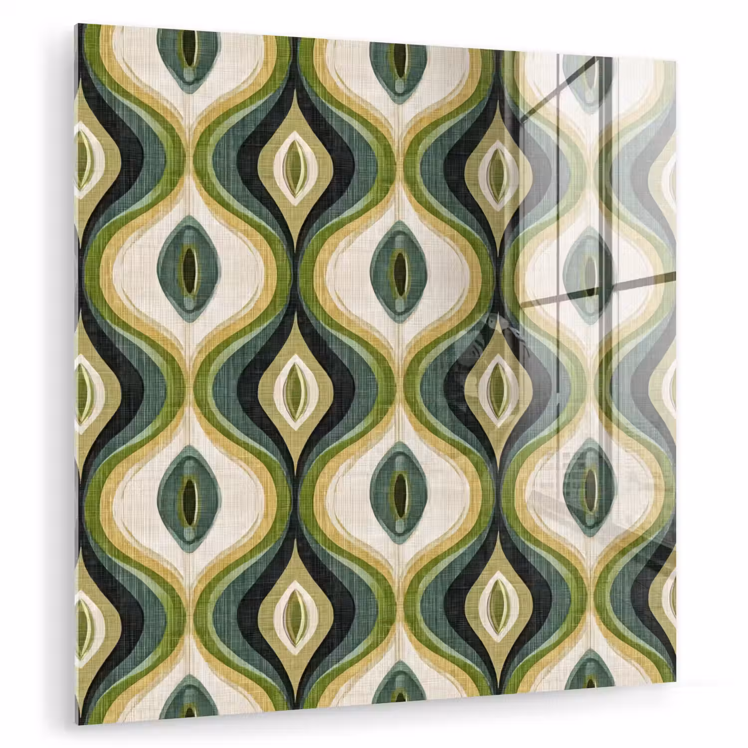 Abstract - Ritmisch - Groen plexiglas 5mm klein 11 -zzzproduct_nieuw