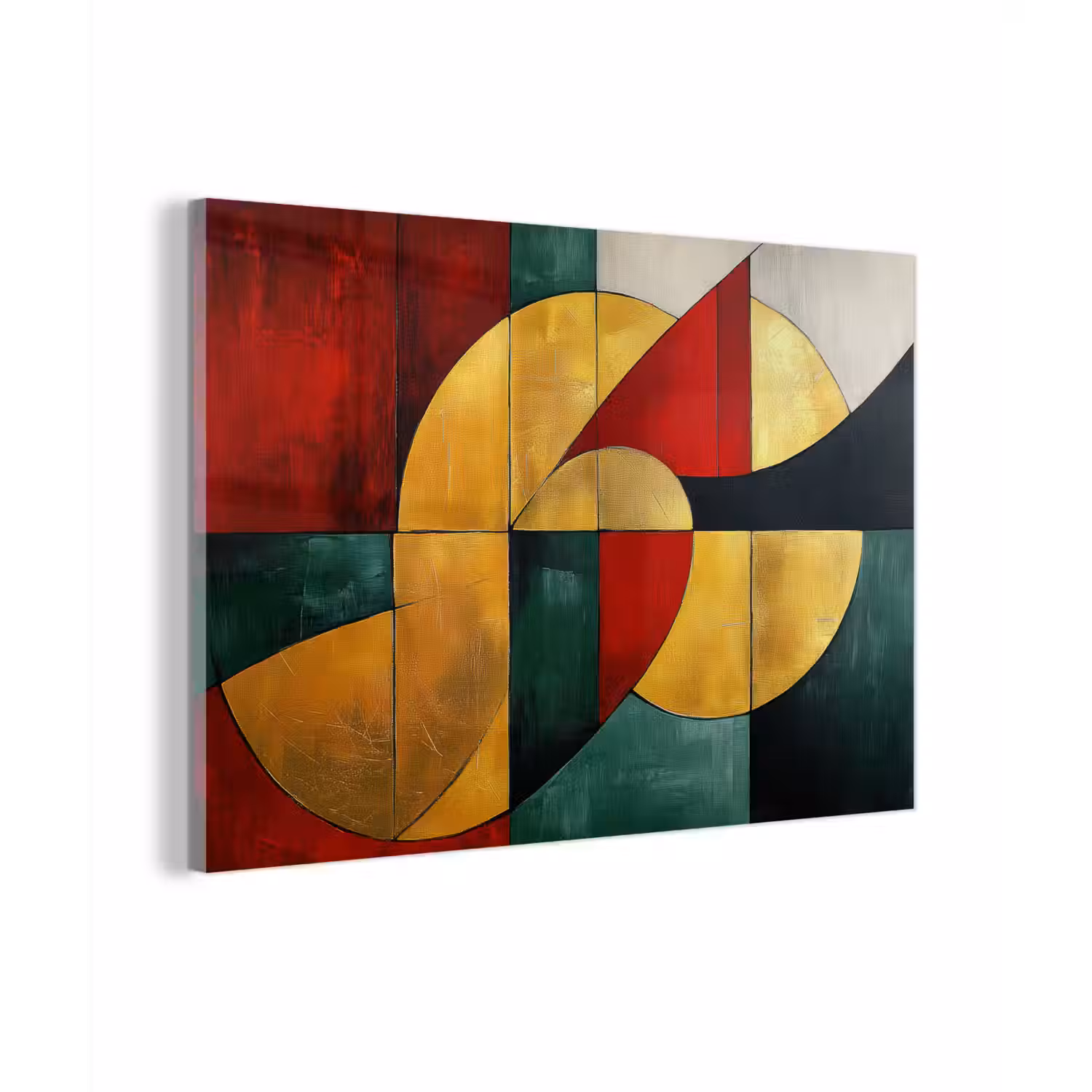 Abstract - Kerst - Goud - Rood - Groen plexiglas 5mm klein -zzzproduct_nieuw