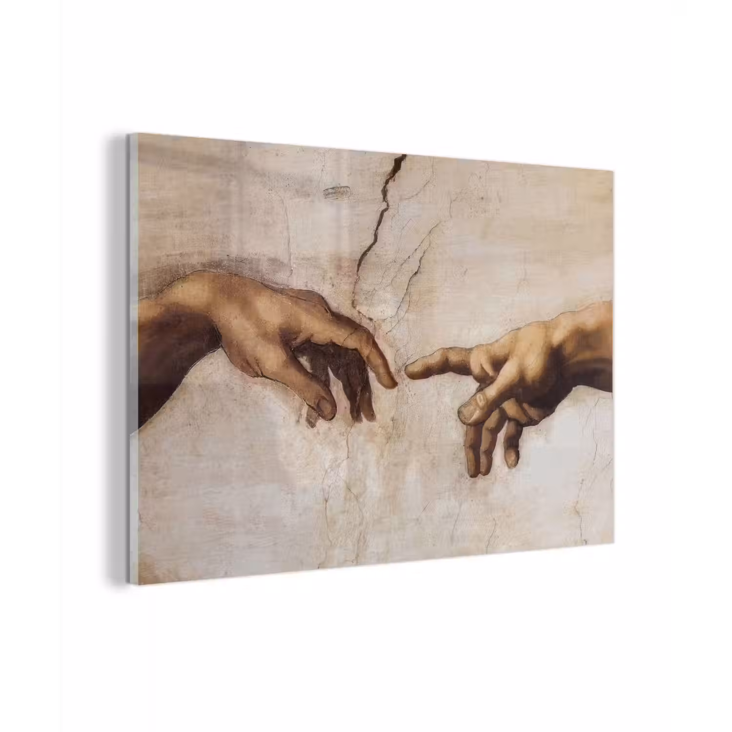 Adam - Michelangelo - Schilderij - Creation of Adam plexiglas 5mm klein -zzzproduct_nieuw