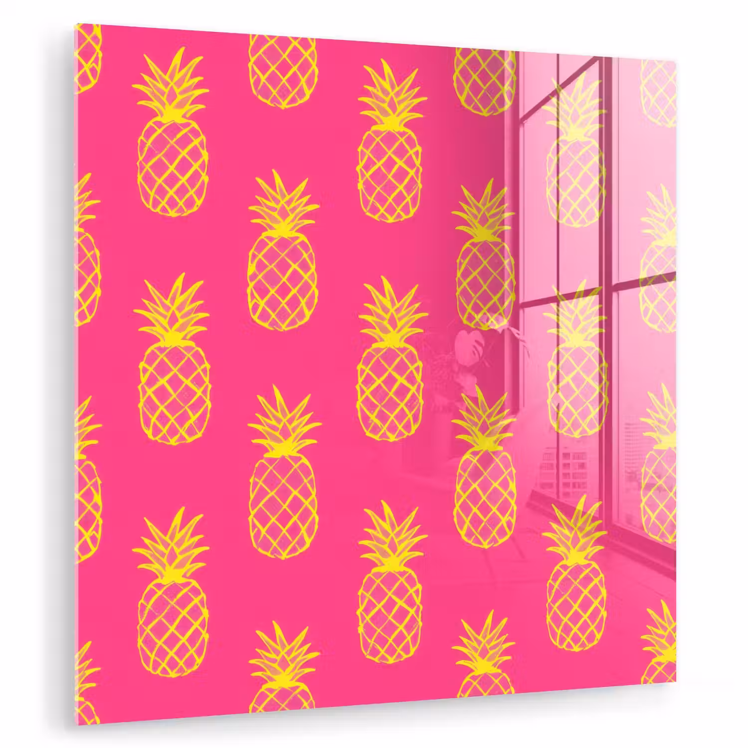 Ananas - Trendy - Roze plexiglas 5mm klein 11 -zzzproduct_nieuw