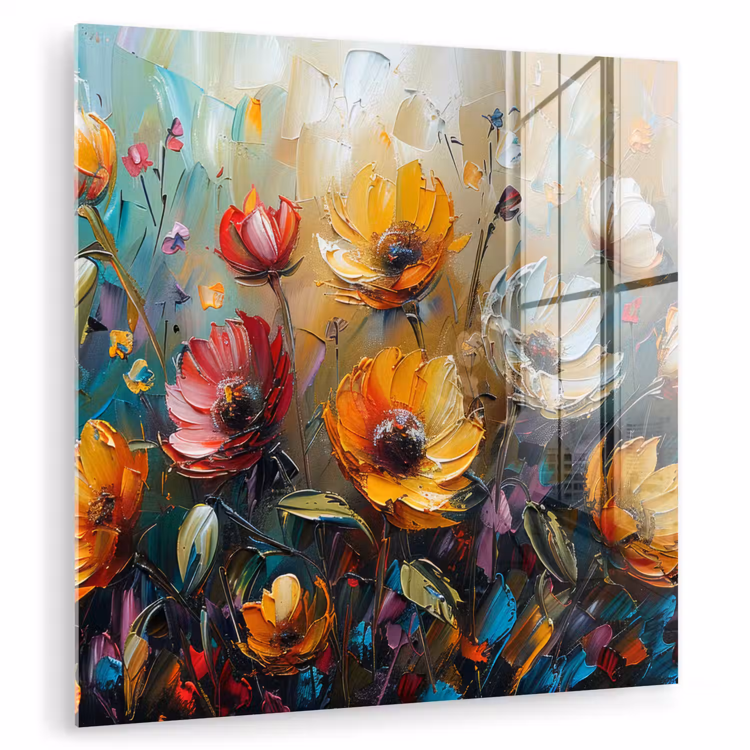 Watercolor - Bloemen - Kunst - Modern plexiglas 5mm klein -zzzproduct_nieuw