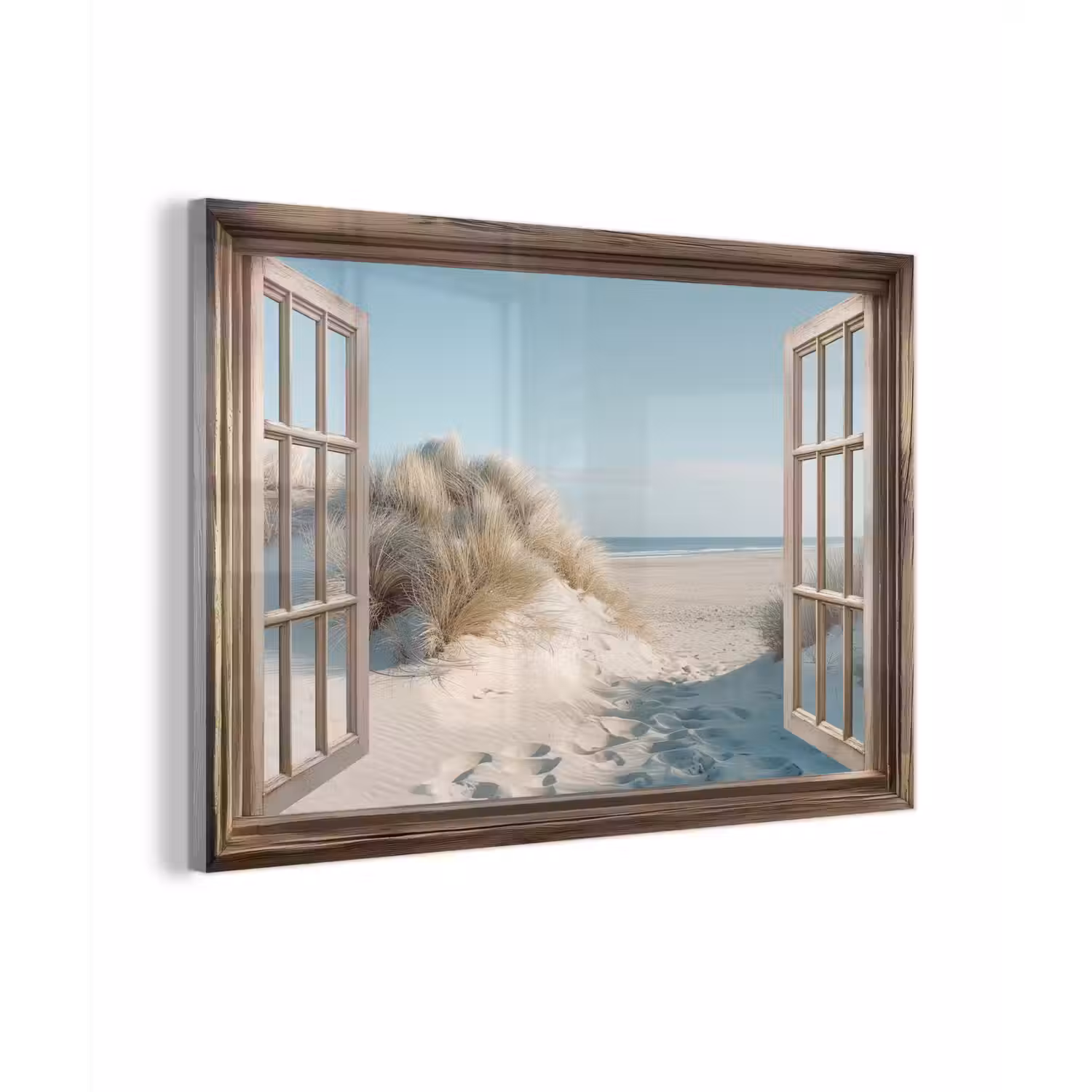 Doorkijk - Helmgras - Duinen - Zee - Landschap plexiglas 5mm klein -zzzproduct_nieuw