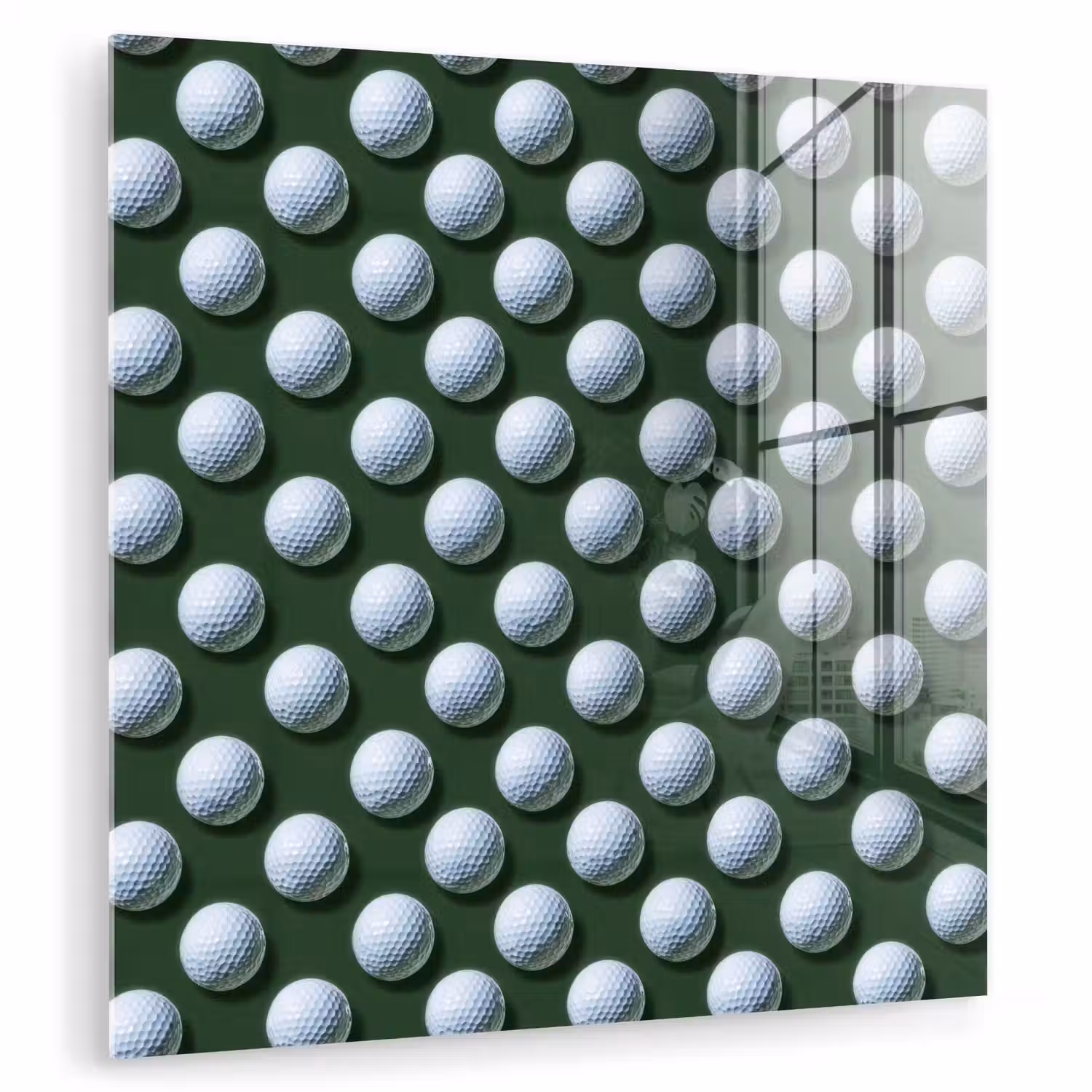 Ballen - Golf - Groen plexiglas 5mm klein 11 -zzzproduct_nieuw