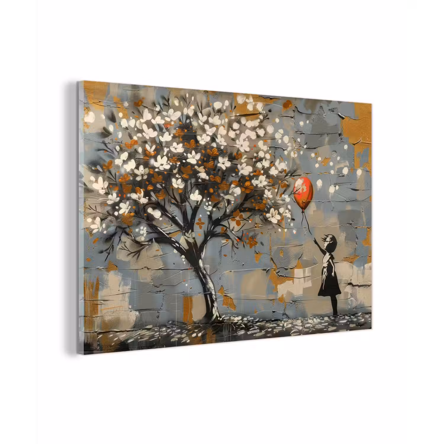 Boom - Graffiti - Banksy Style - Balloon Girl plexiglas 5mm klein -zzzproduct_nieuw