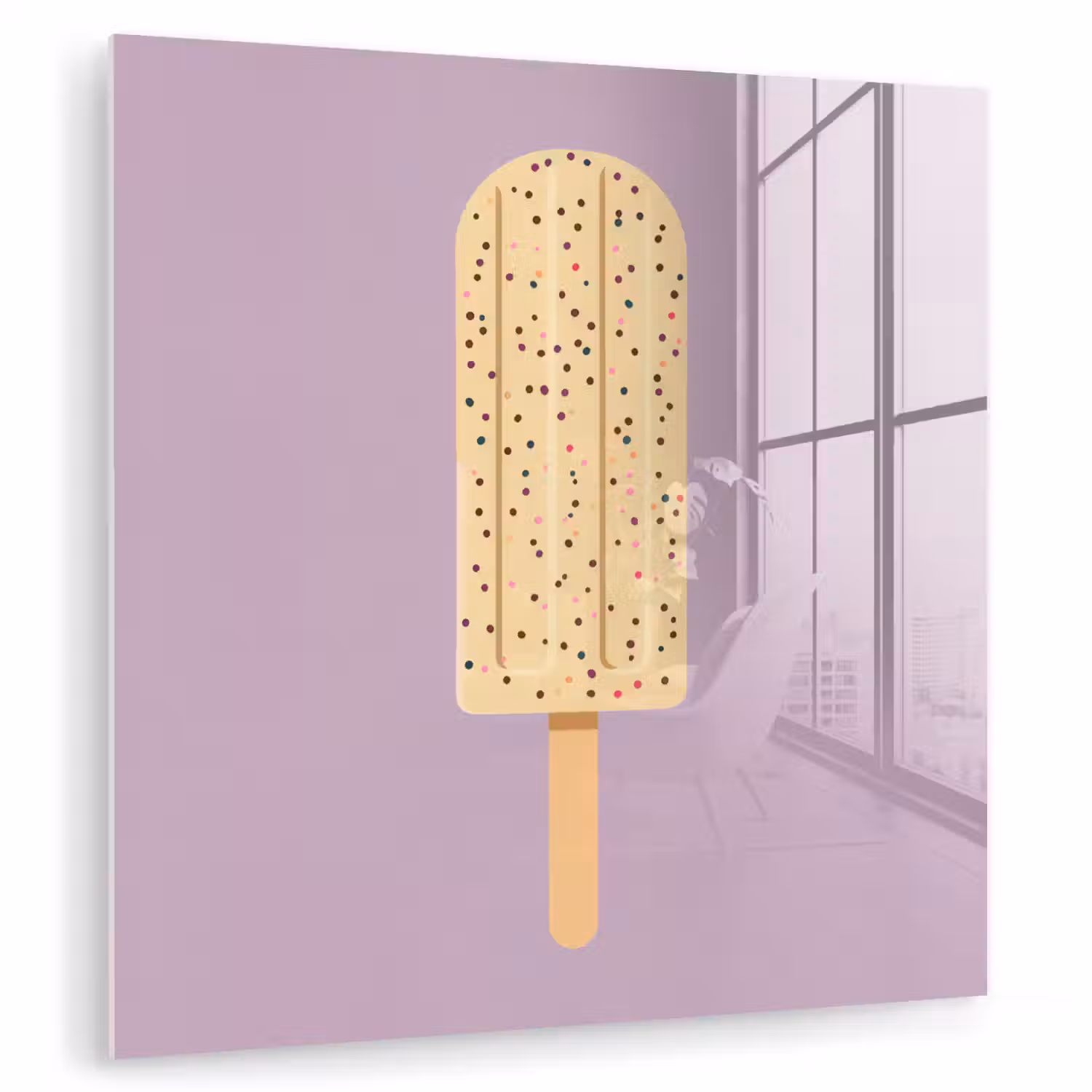 Beige - Ijsje - Spikkels plexiglas 5mm klein -zzzproduct_nieuw