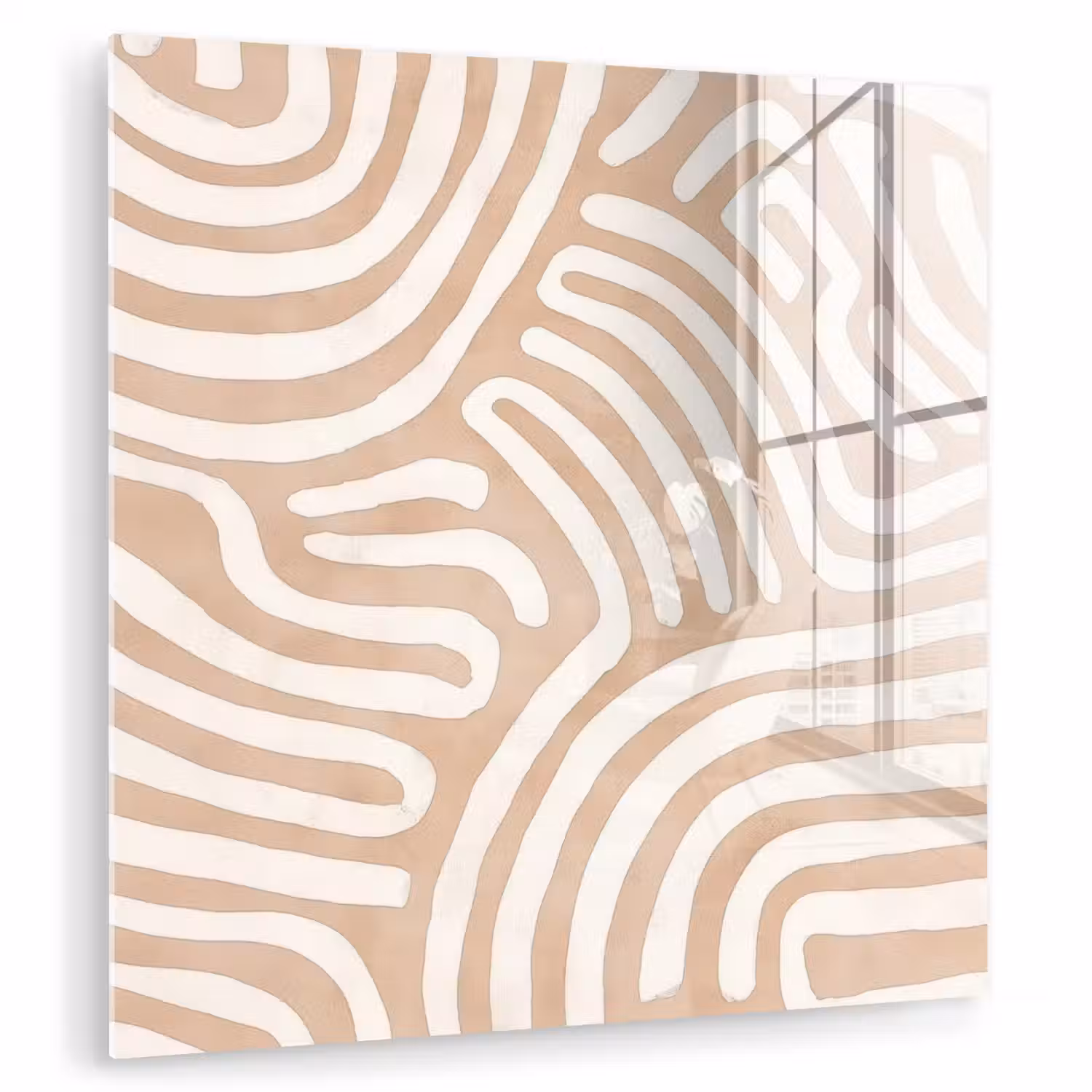 Beige - Aardspatroon plexiglas 5mm klein -zzzproduct_nieuw