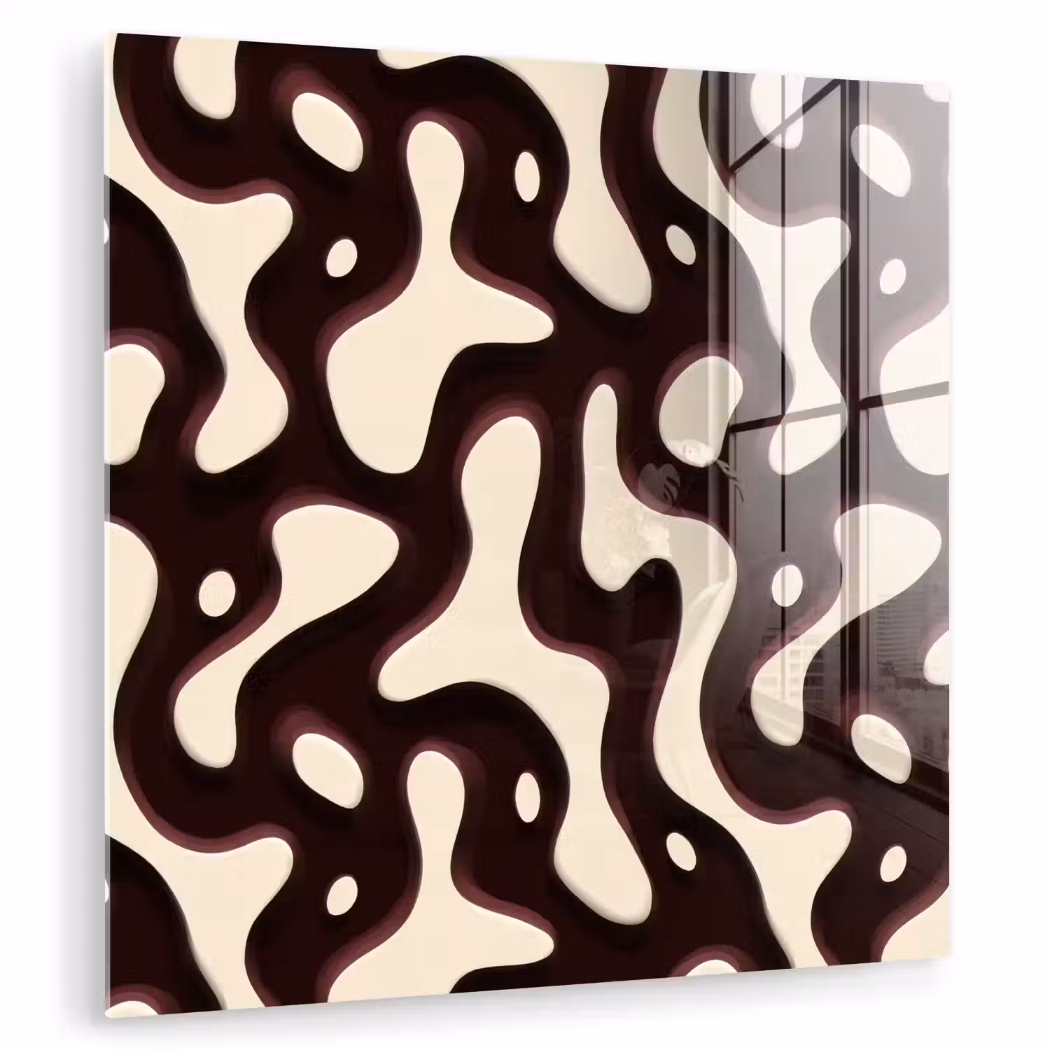Organisch - Krachtig - Bruin plexiglas 5mm klein 11 -zzzproduct_nieuw