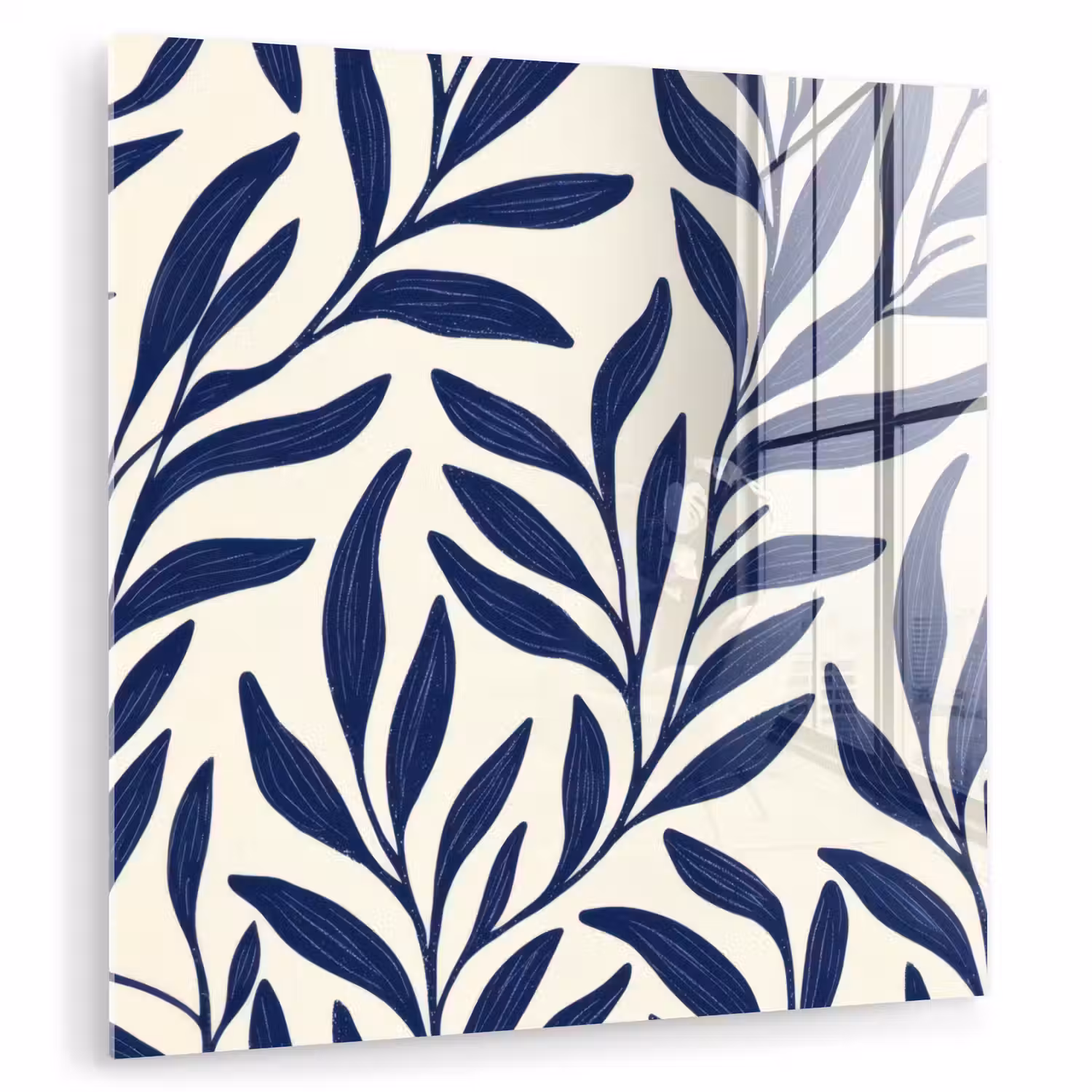 Bladeren - Klimop - Donkerblauw plexiglas 5mm klein -zzzproduct_nieuw