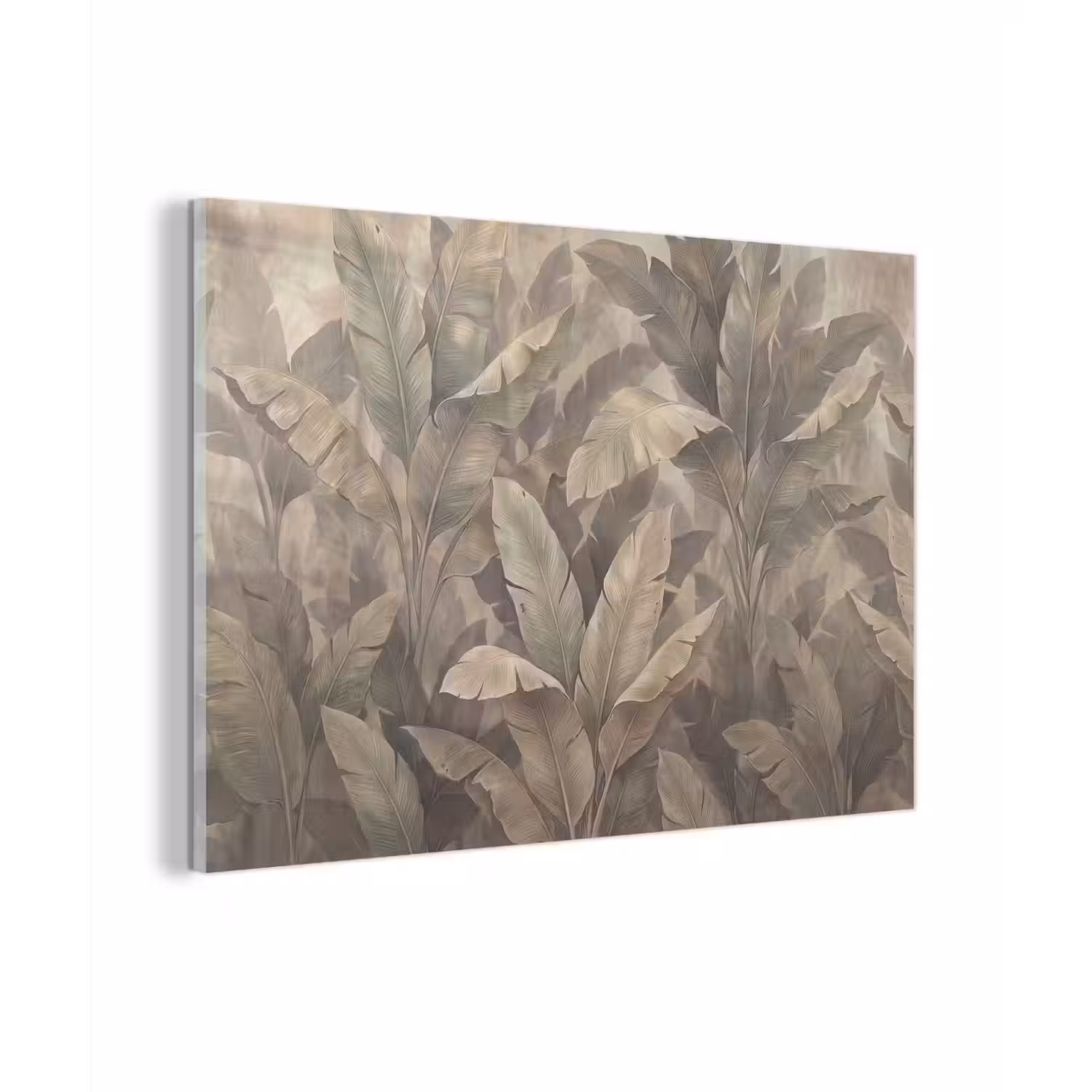 Bladeren - Tropisch - Natuur - Modern - Beige plexiglas 5mm klein -zzzproduct_nieuw