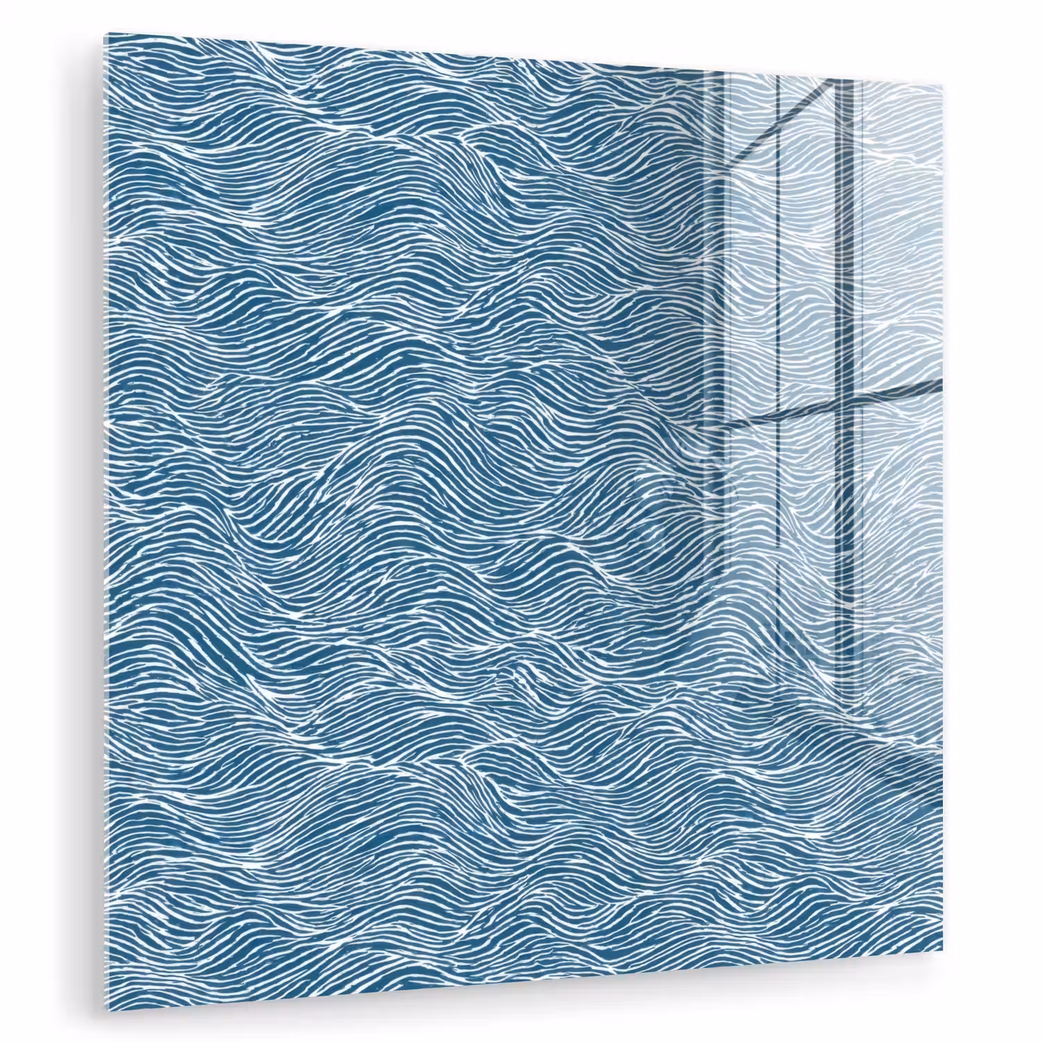 Blauw - Wit - Golven - Getekend - Textuur plexiglas 5mm klein 11 -zzzproduct_nieuw
